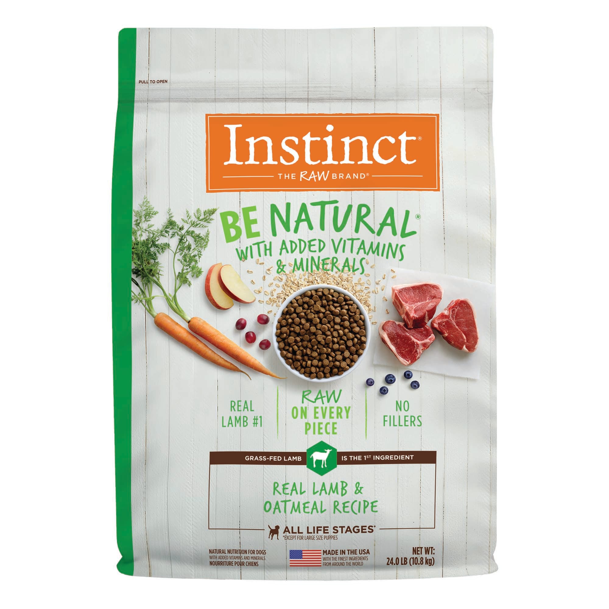 Instinct Be Natural Real Lamb \u0026 Oatmeal 