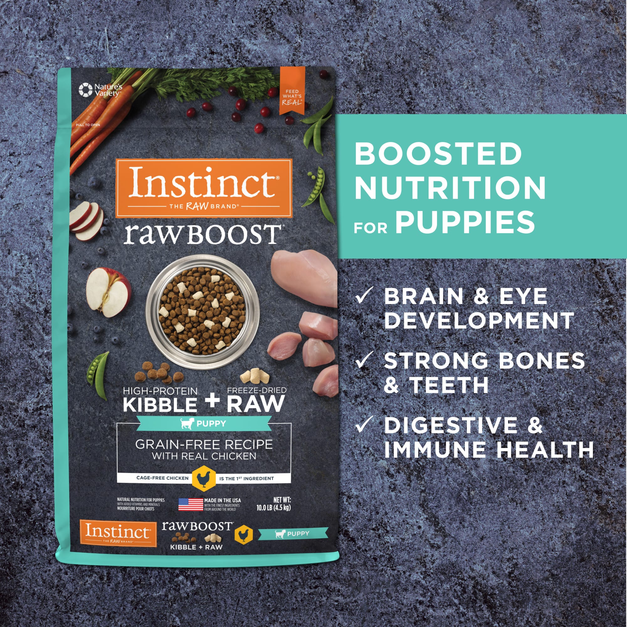 Instinct Raw Boost Puppy Grain Free Recipe with Real Chicken