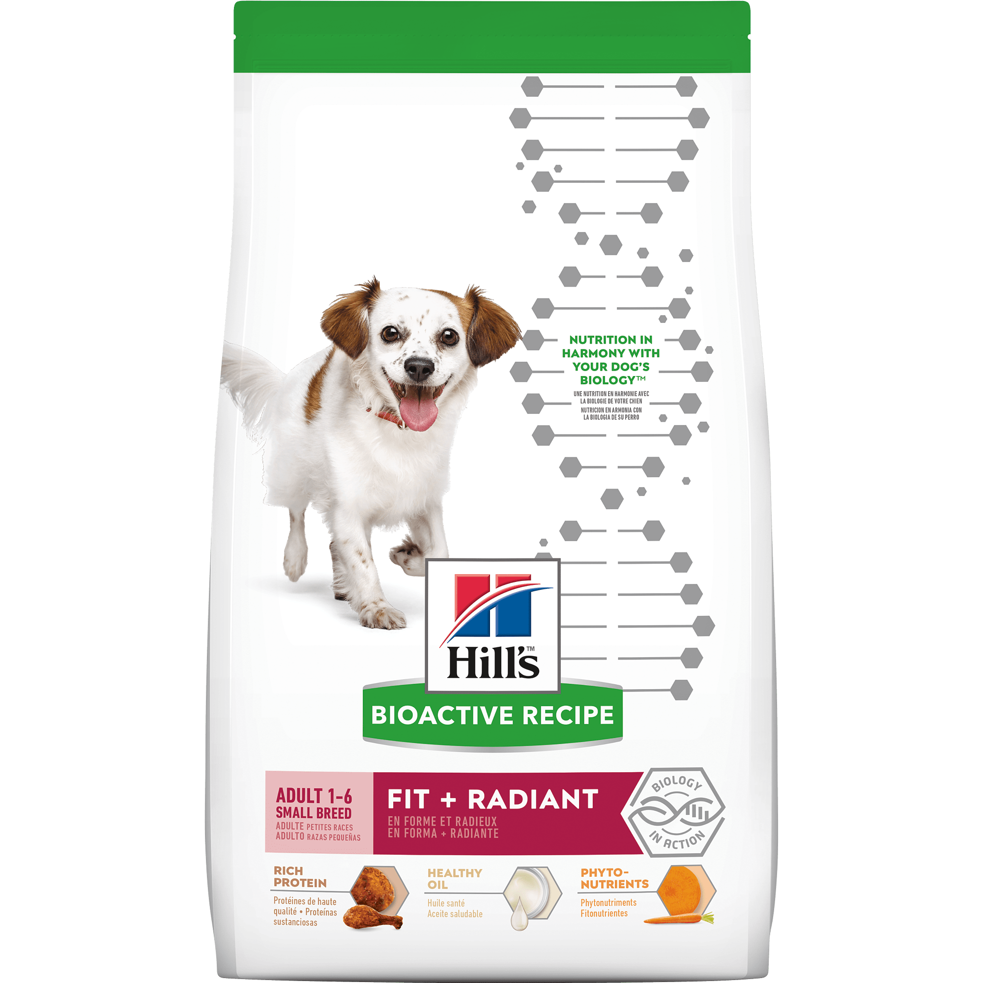 Hill's Bioactive Recipe Fit + Radiant Chicken & Barley Adult Small Breed Dry Dog Food, 3.5 lbs