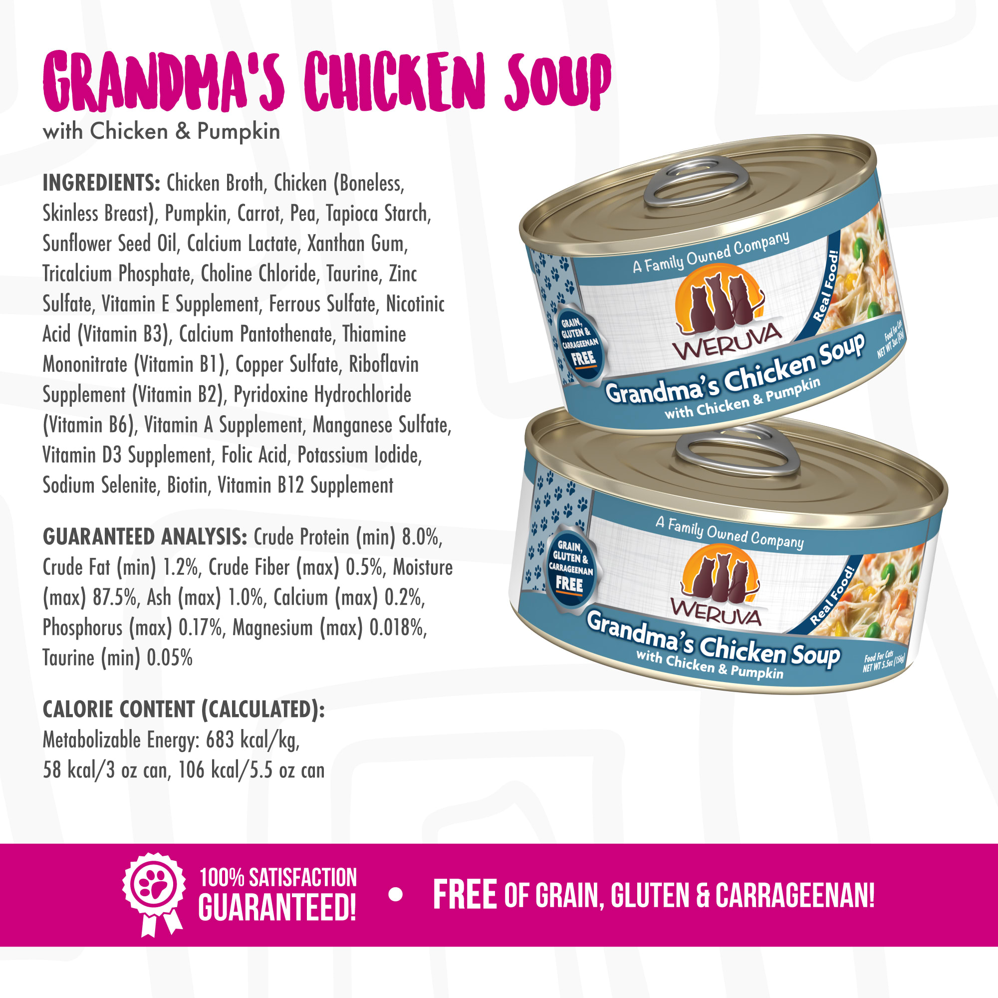 weruva grandma's chicken soup cat food