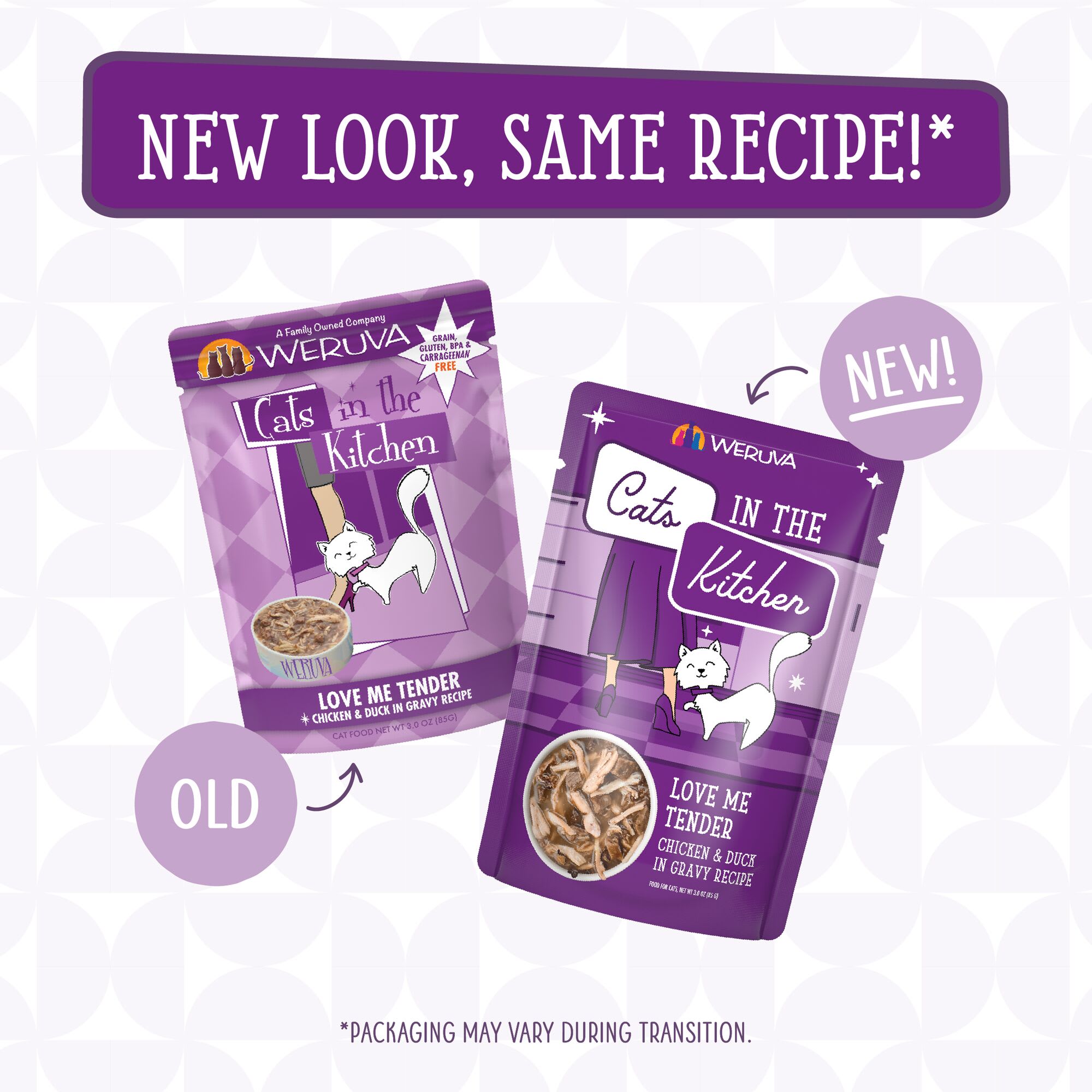 Cats in the Kitchen Originals Love Me Tender Chicken \u0026 Duck in Gravy Recipe  Wet Cat Food, 3 oz., Case of 12 | Petco, image size:2000x2000