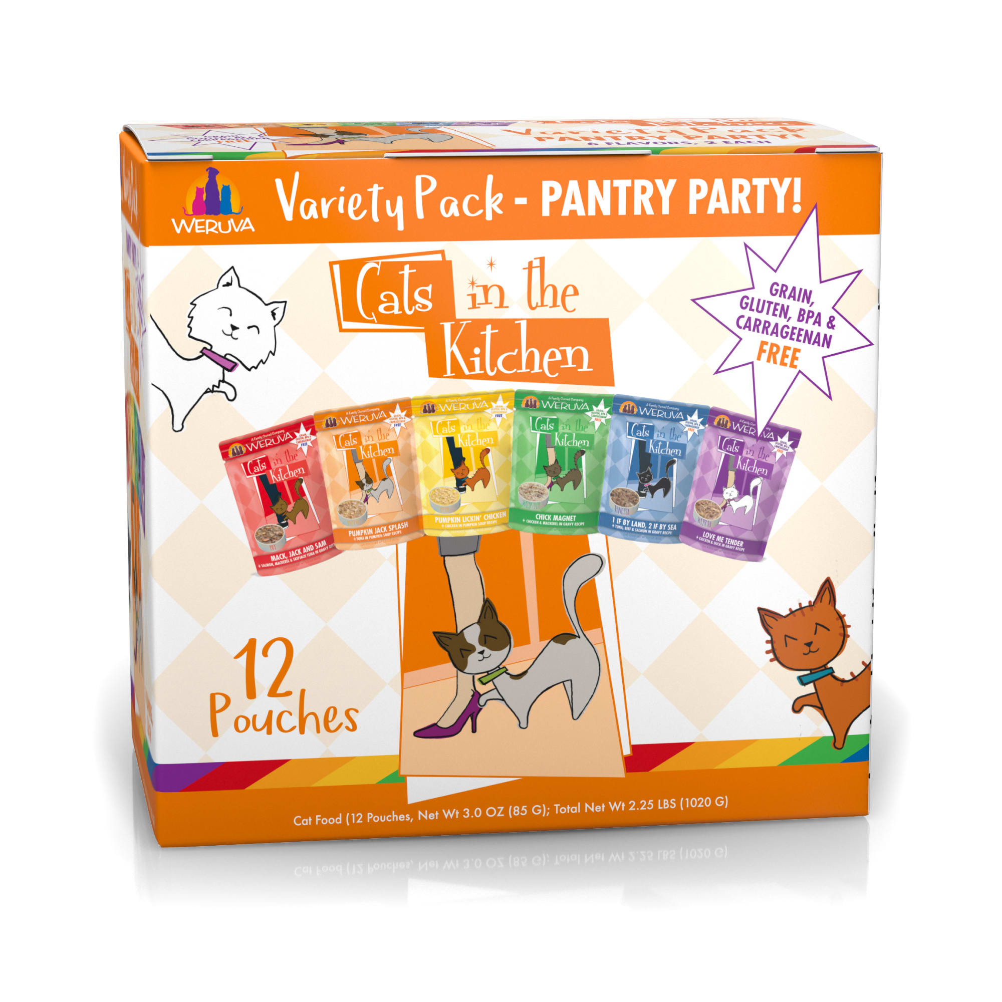 Cats in the Kitchen Pantry Party Variety Pack Wet Cat Food, 3 oz