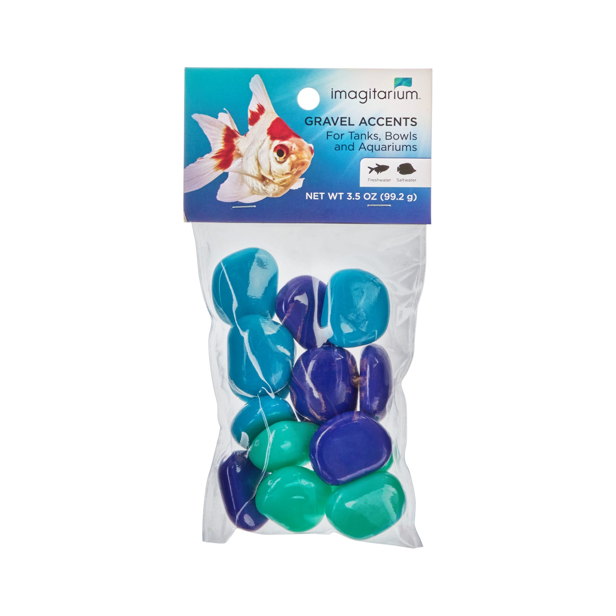 Imagitarium Blue Stone Aquarium Gravel Accent Mix, 3.5 oz. Petco