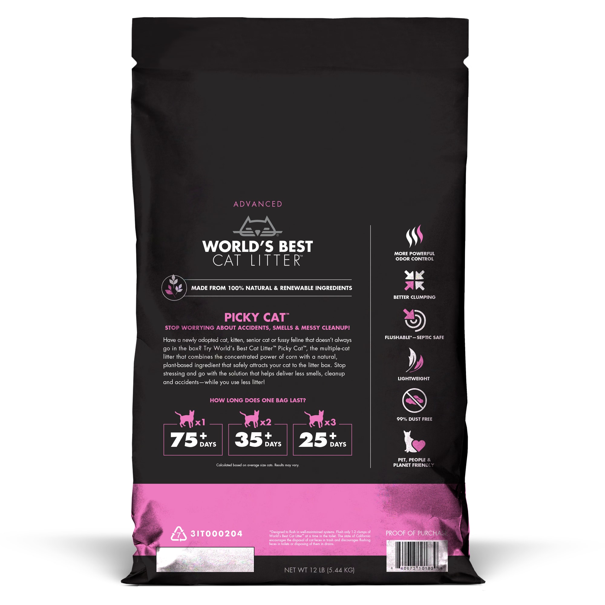 World's Best Unscent Advanced Picky Multi Cat Litter | eBay