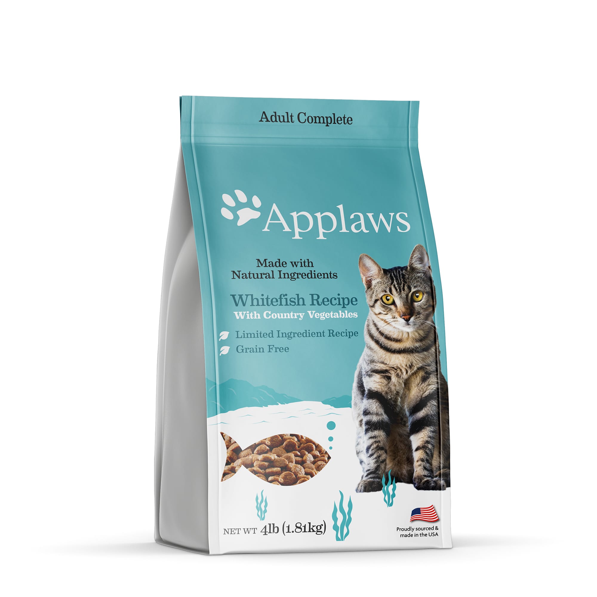 Emulatie Uitgaan van Bevoorrecht Applaws Complete & Balanced Grain Free Whitefish Recipe with Country  Vegetables Adult Dry Cat Food, 4 lbs. | Petco