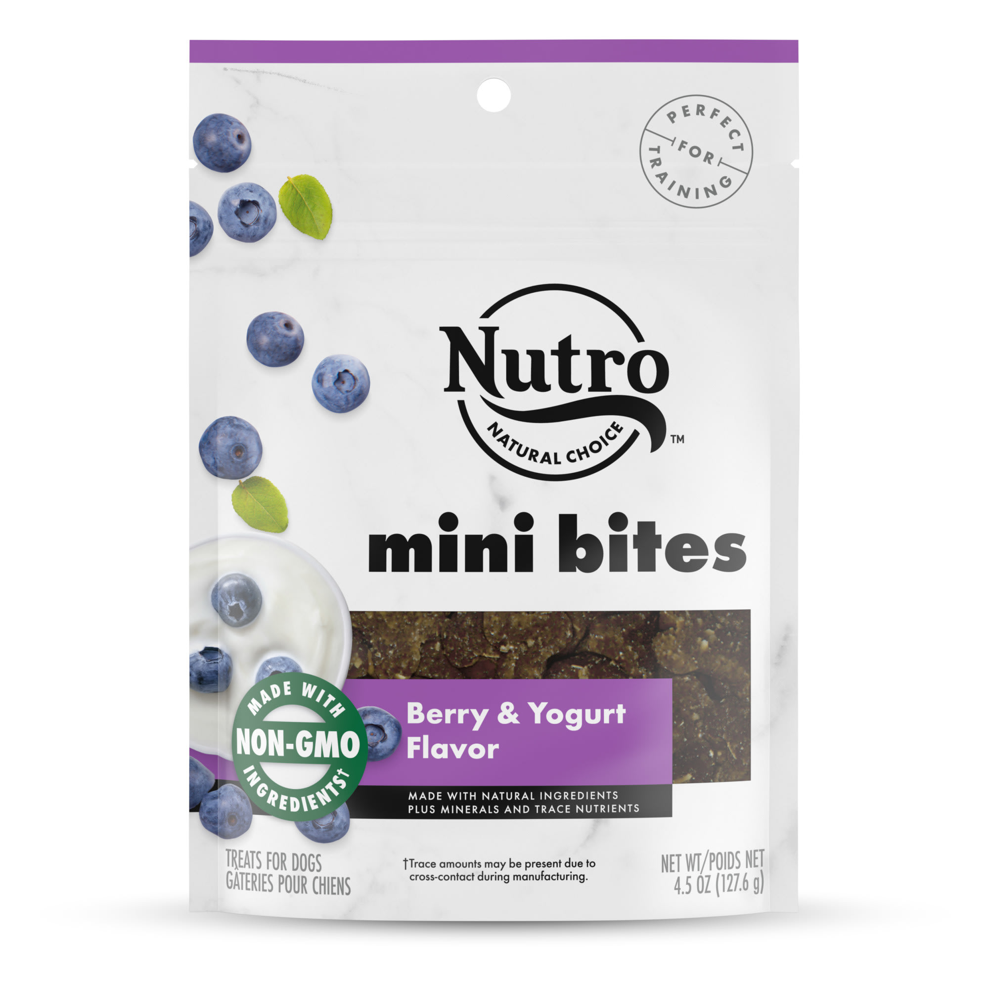 UPC 079105126274 product image for Nutro Mini Bites Berry & Yogurt Flavor Natural Dog Treats, 4.5 oz. | upcitemdb.com