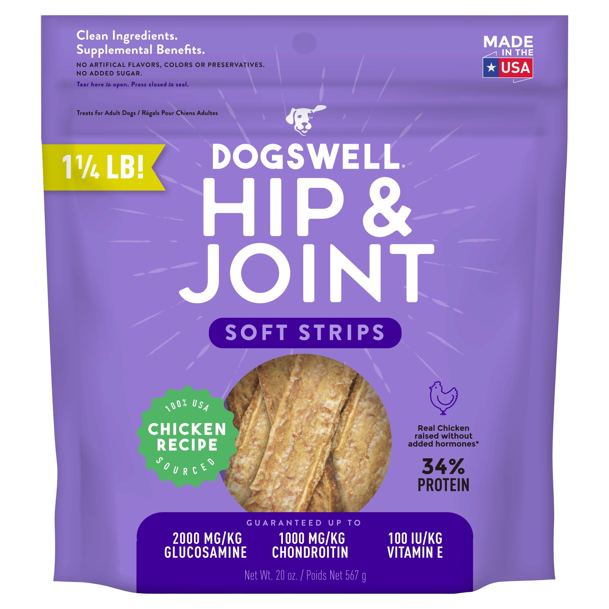 Dogswell happy hips chicken jerky sale