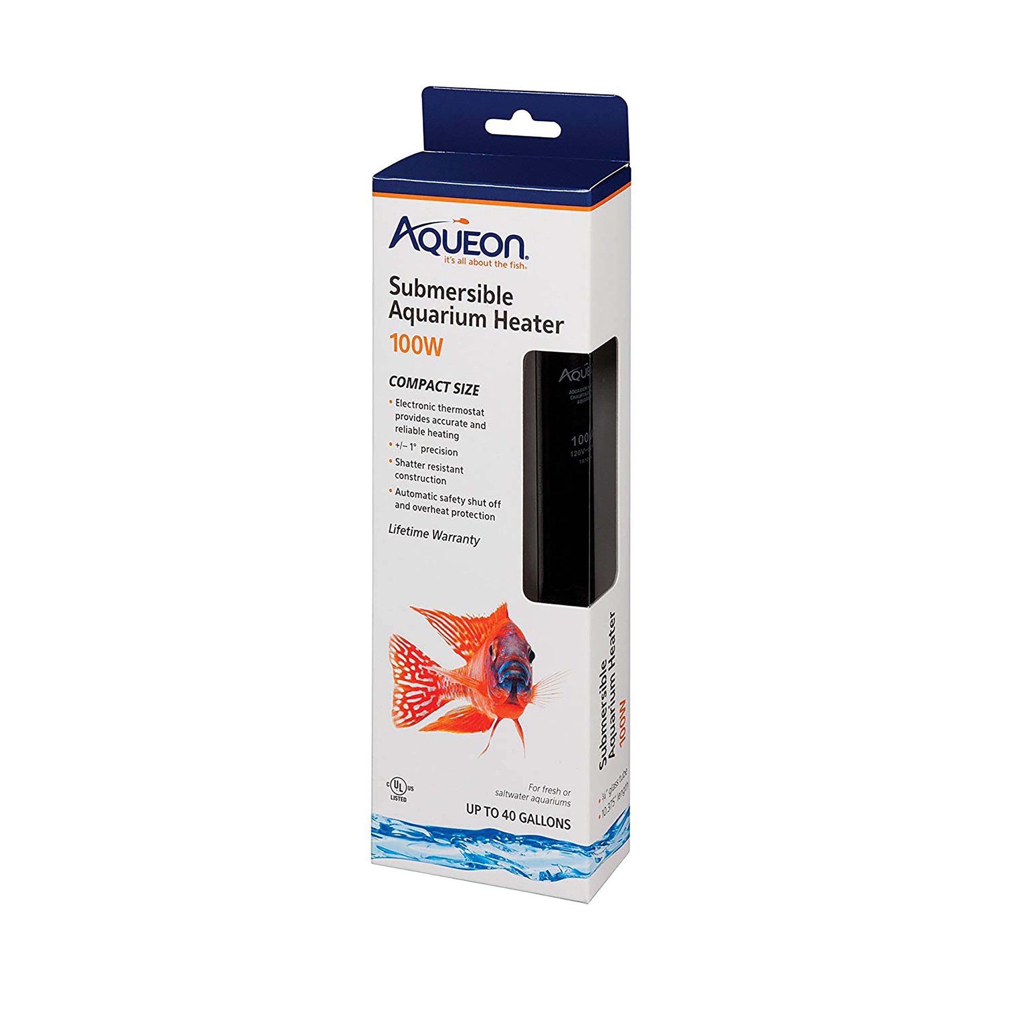 Aqueon Submersible Aquarium Heater 50 Watts Petco