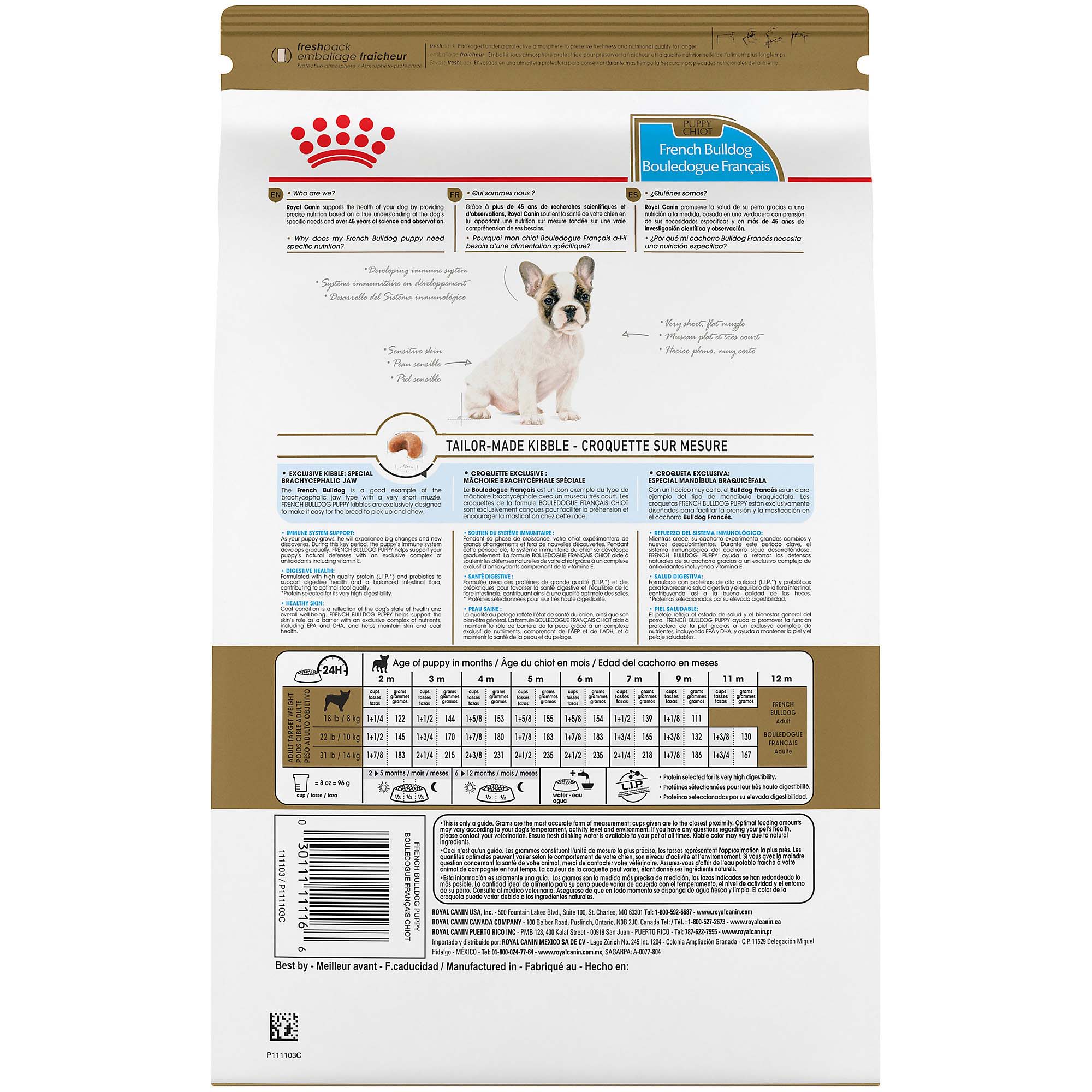 Frenchie puppy food store