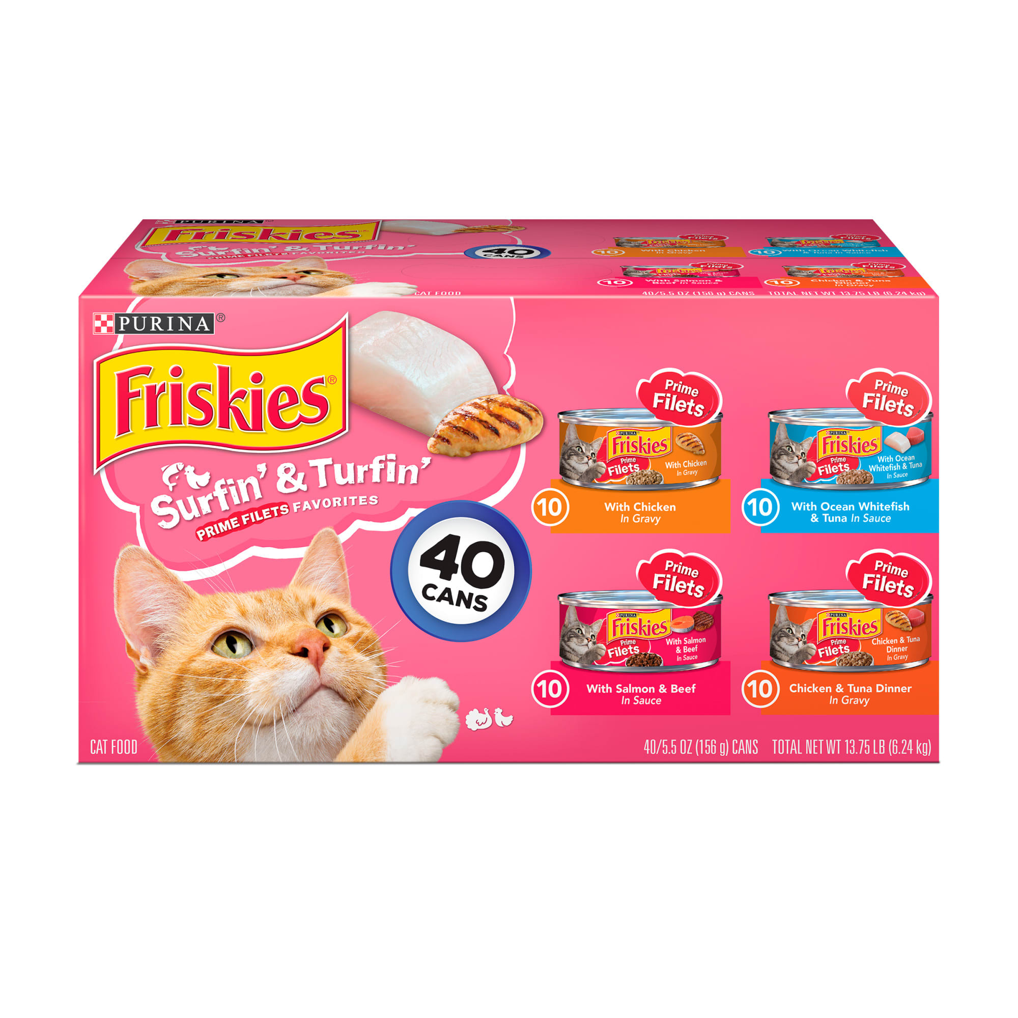 Friskies Surfin' Turfin' Prime Filets Favorites Wet Cat Food