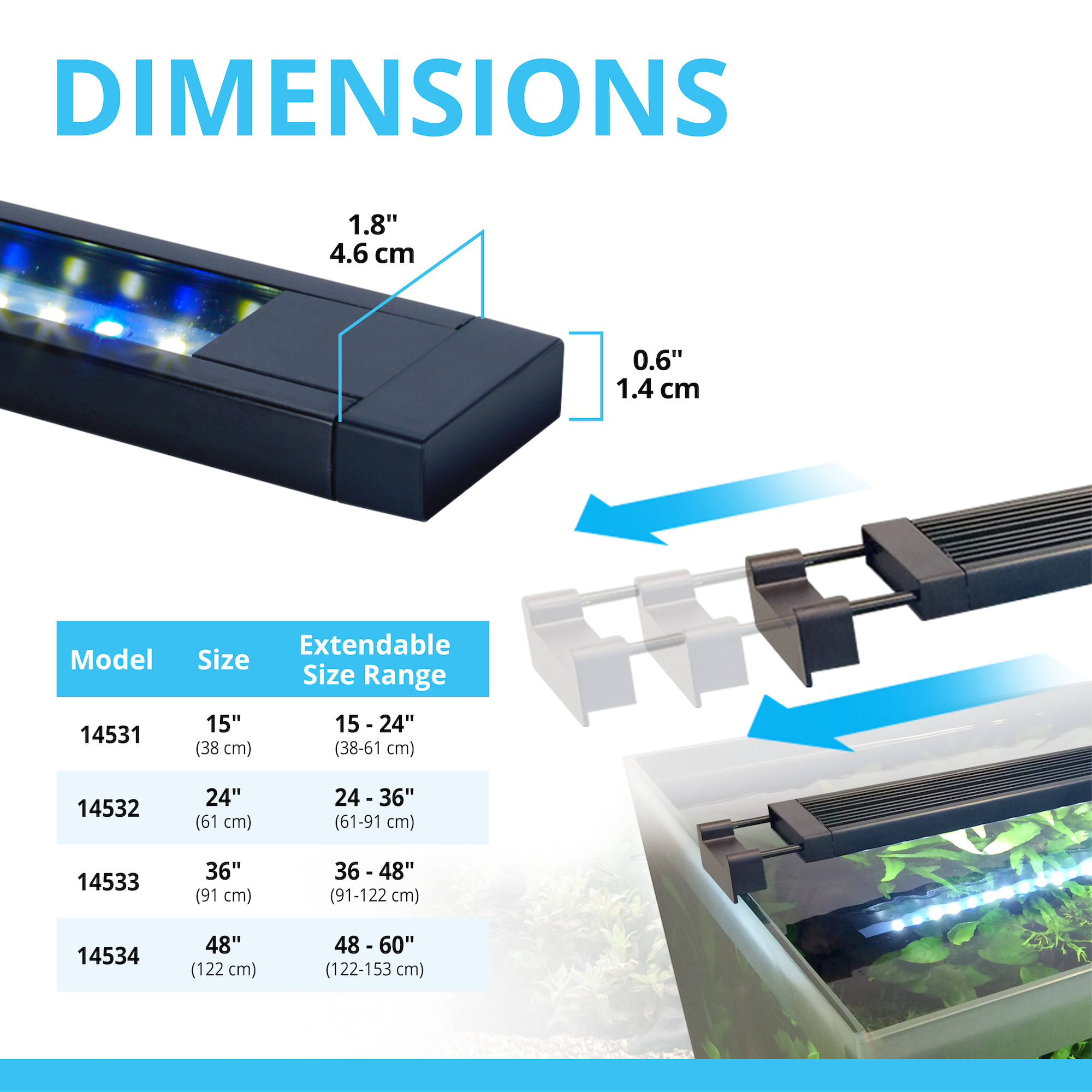 Fluval Aquasky LED Strip Light 35 Watts