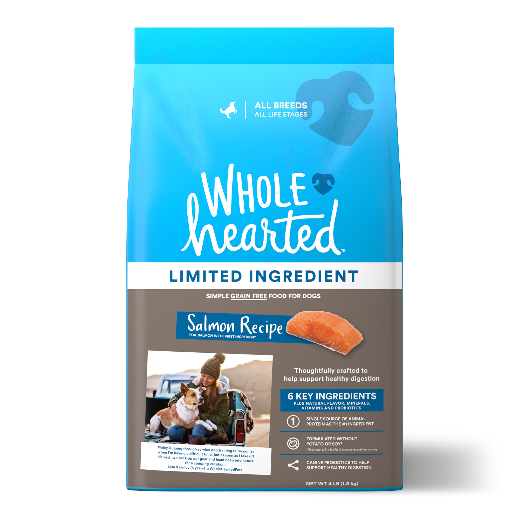 WholeHearted Grain Free Limited Ingredient Salmon Recipe ...