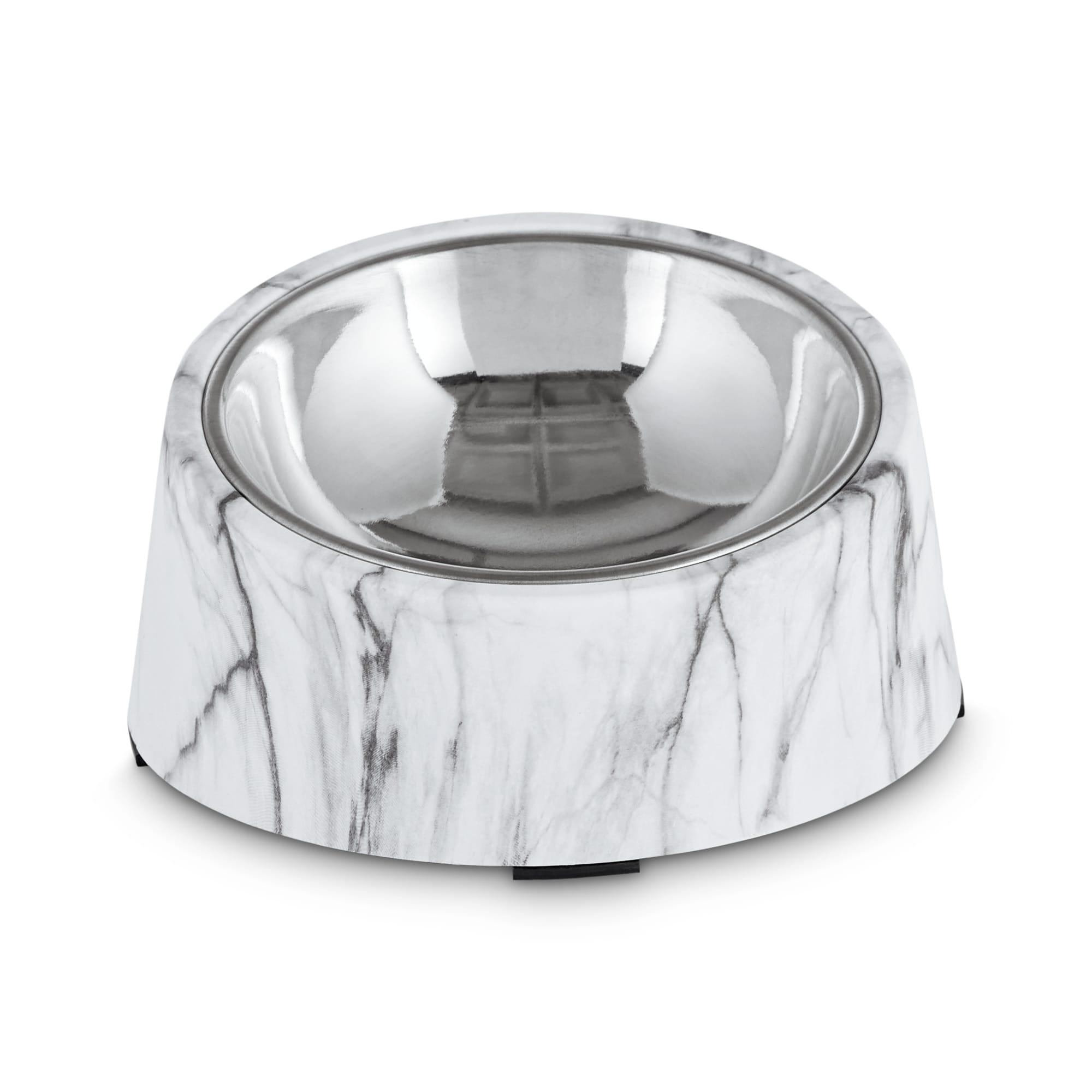 Should We Go? Ceramic Marble Dog Bowl