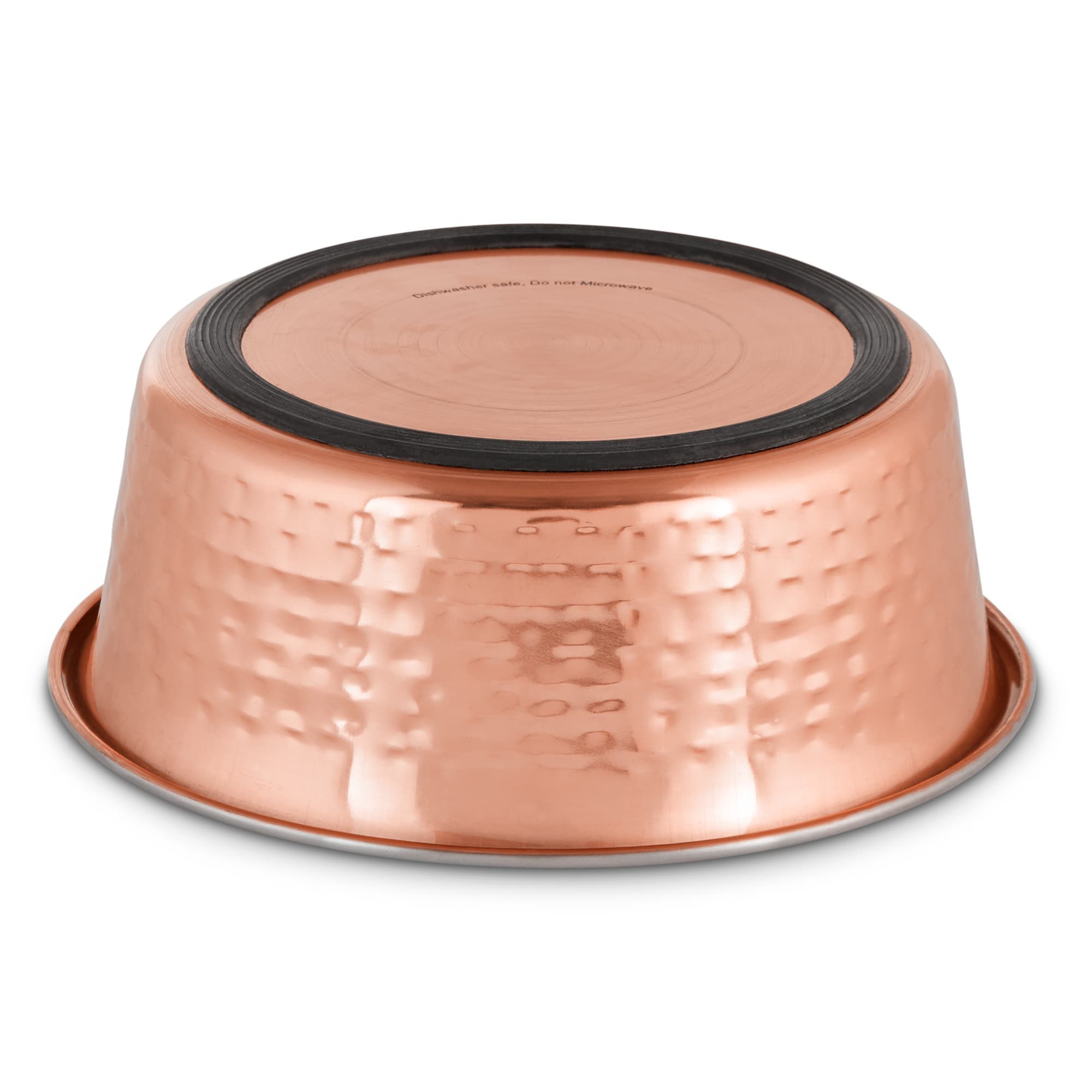 EveryYay Dining In Copper Plated and Hammered Stainless Steel Dog Bowl 3.75 Cups Petco