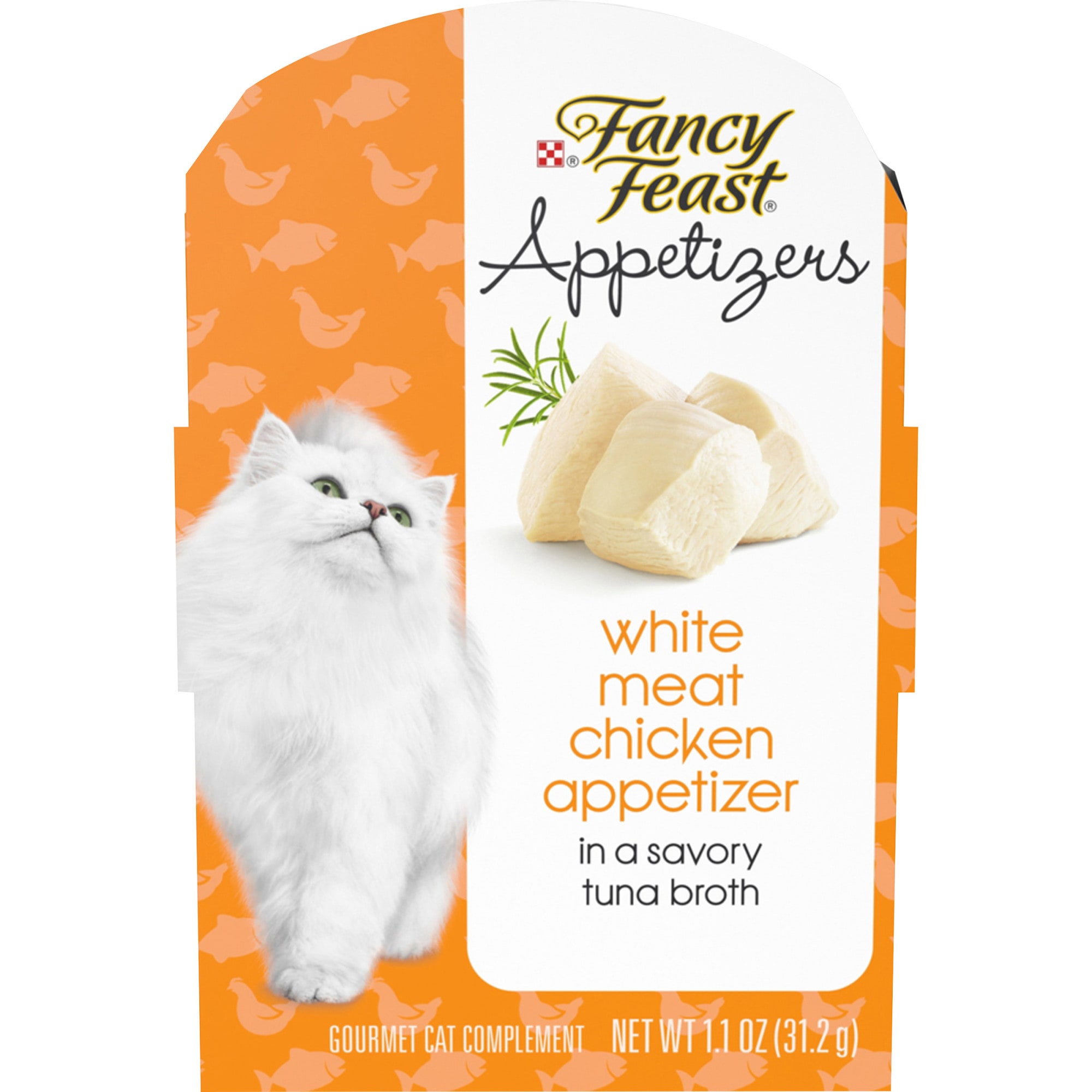 Fancy Feast Broth Appetizers White Meat Chicken Wet Cat Food 1.1