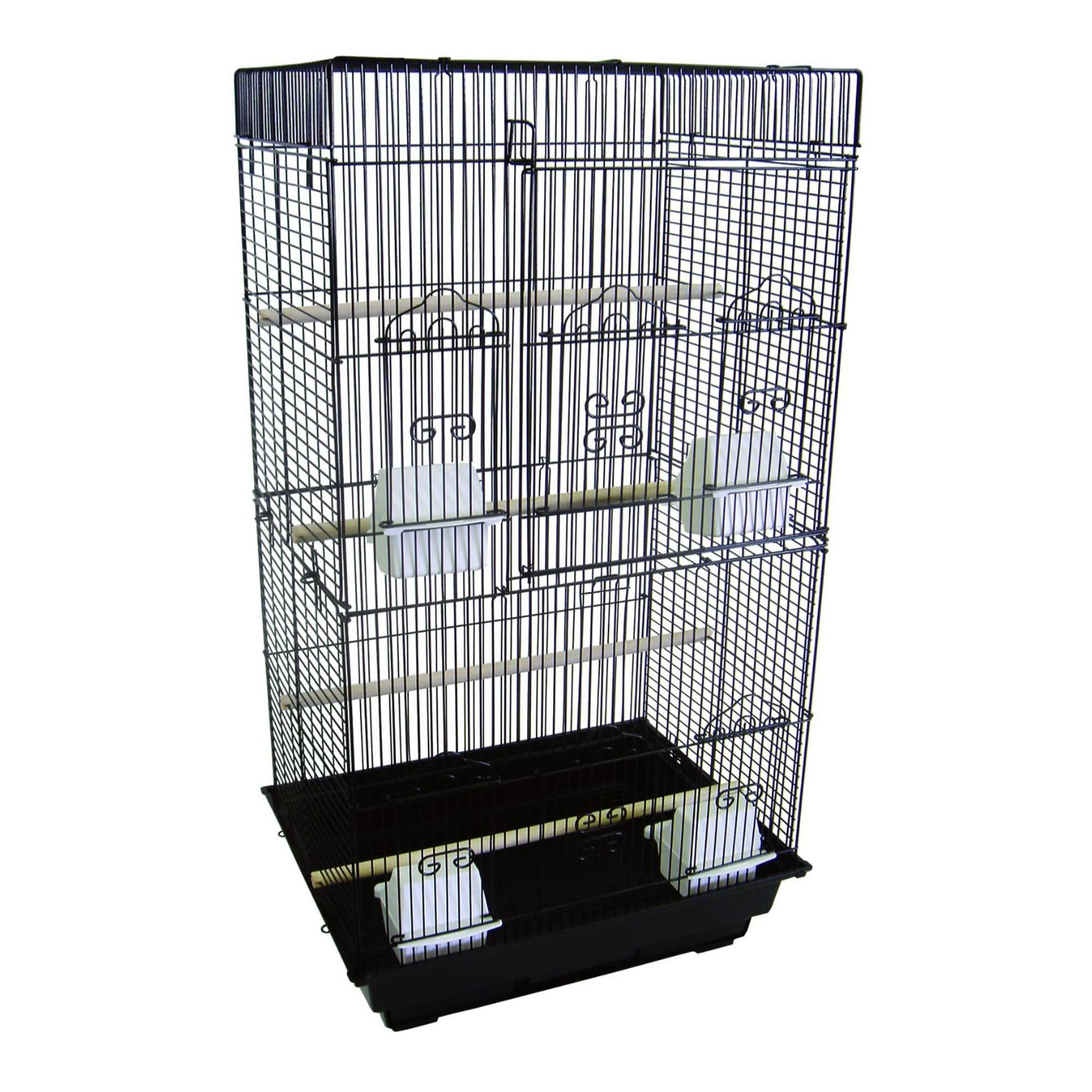 Black 14 by 16-Inch YML A5624 Bar Spacing Flat Top Cage