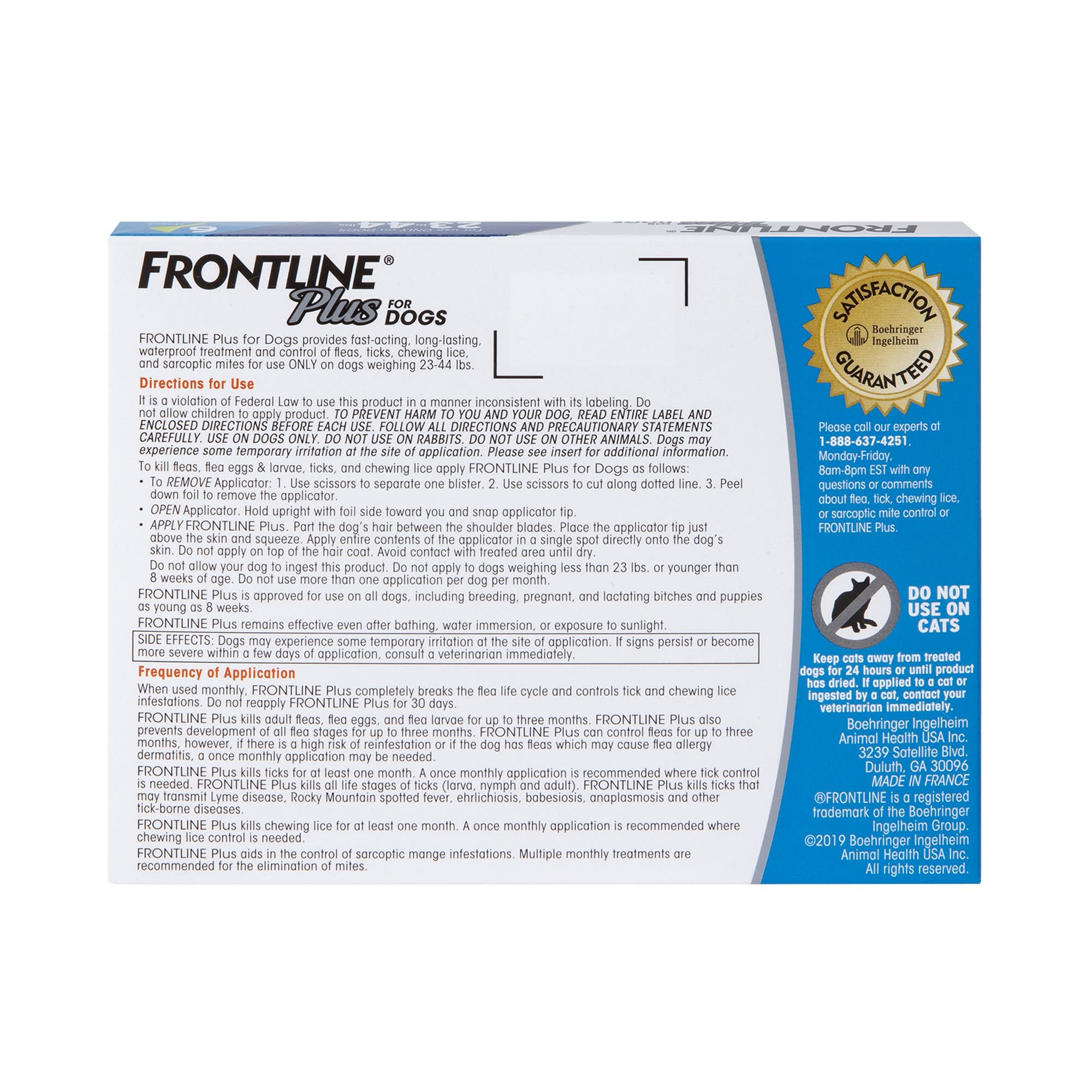 FRONTLINE Plus Flea and Tick Treatment for Medium Dogs Up to 23 to