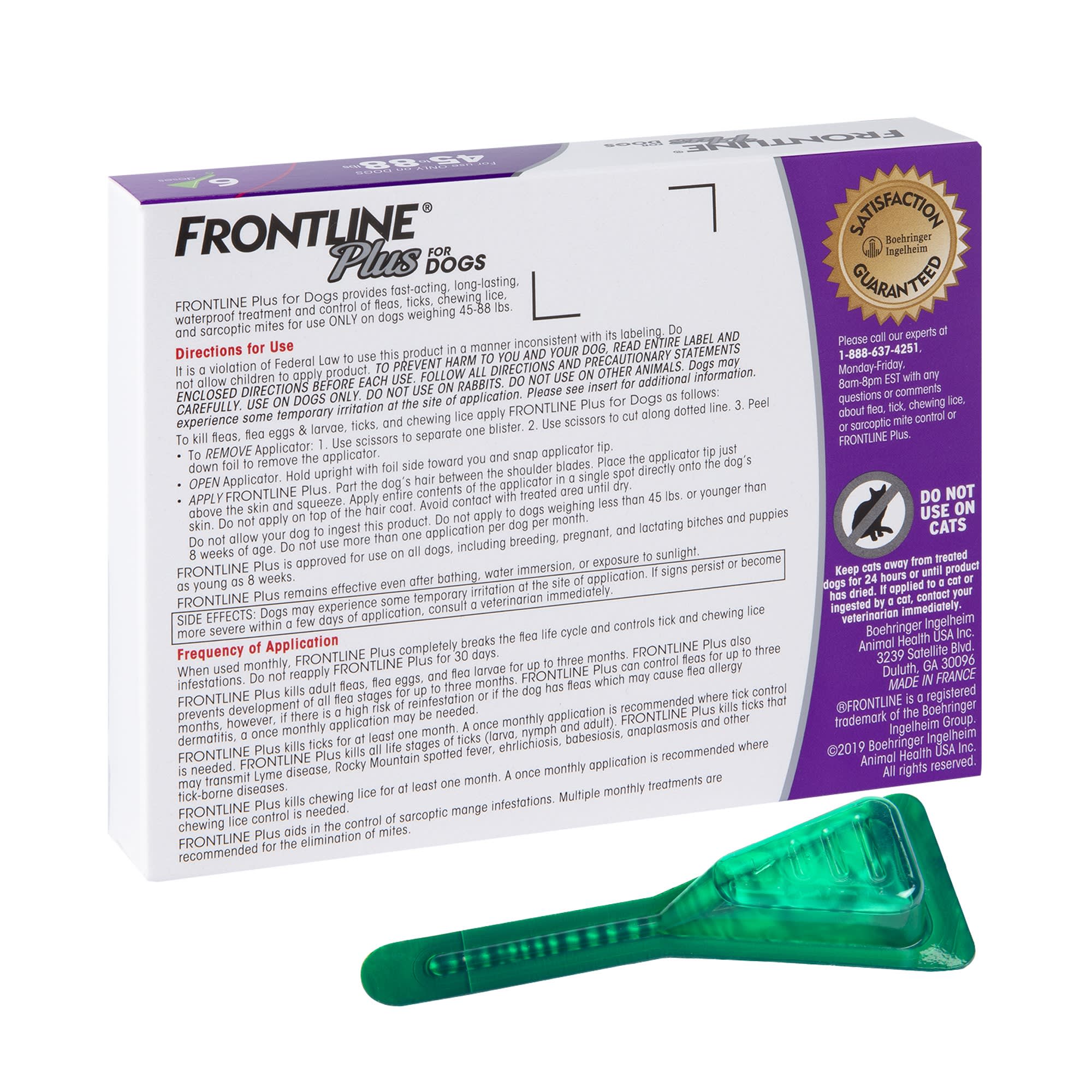 Frontline pet clearance meds