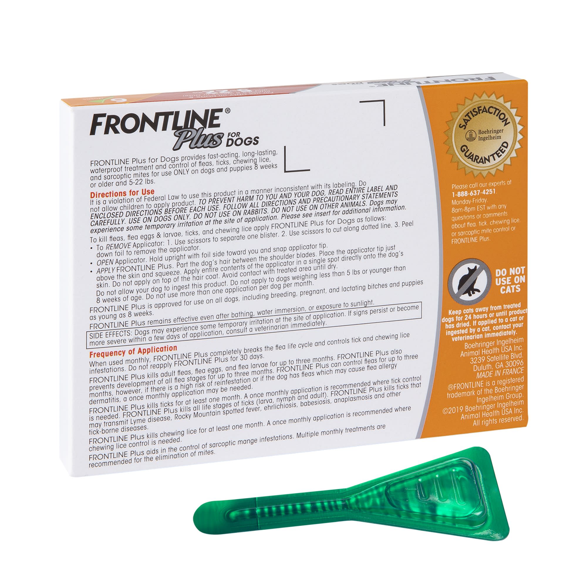 FRONTLINE Plus Small Dog Flea Tick Treatment 8ct