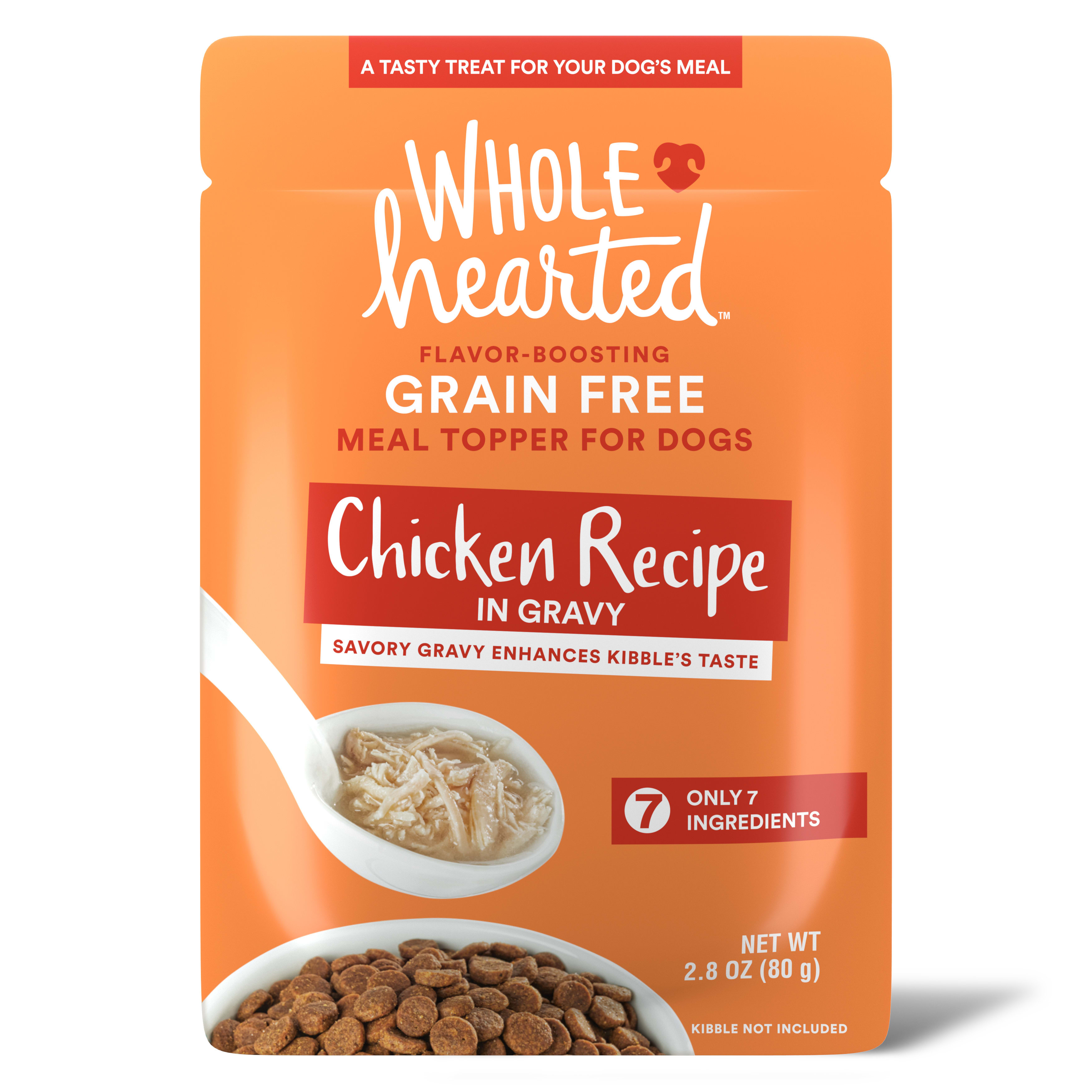 WholeHearted Chicken Recipe in Gravy Dog Meal Topper 2.8 oz. Case of 6