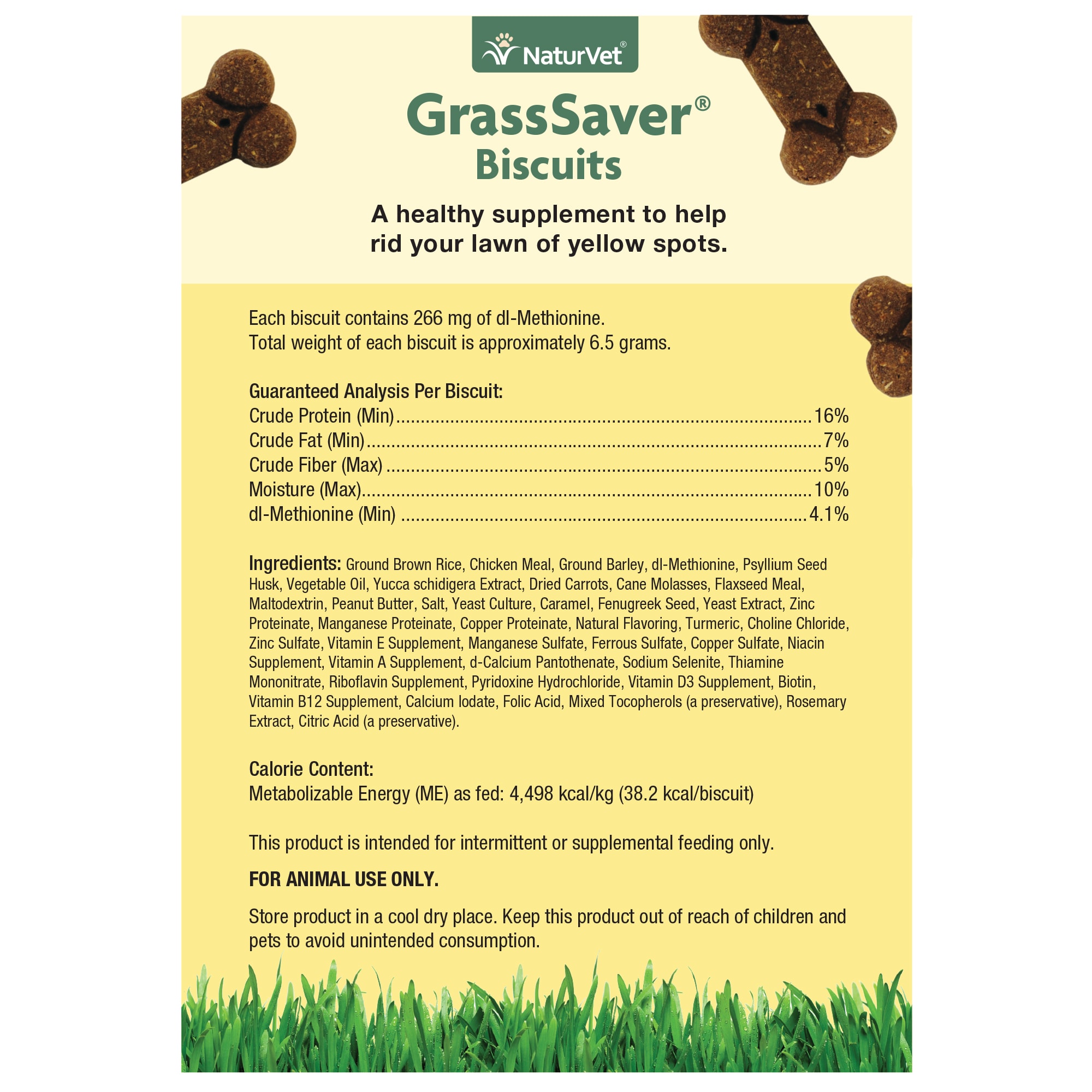 NaturVet GrassSaver Biscuits for Dogs 22.2 oz. Petco