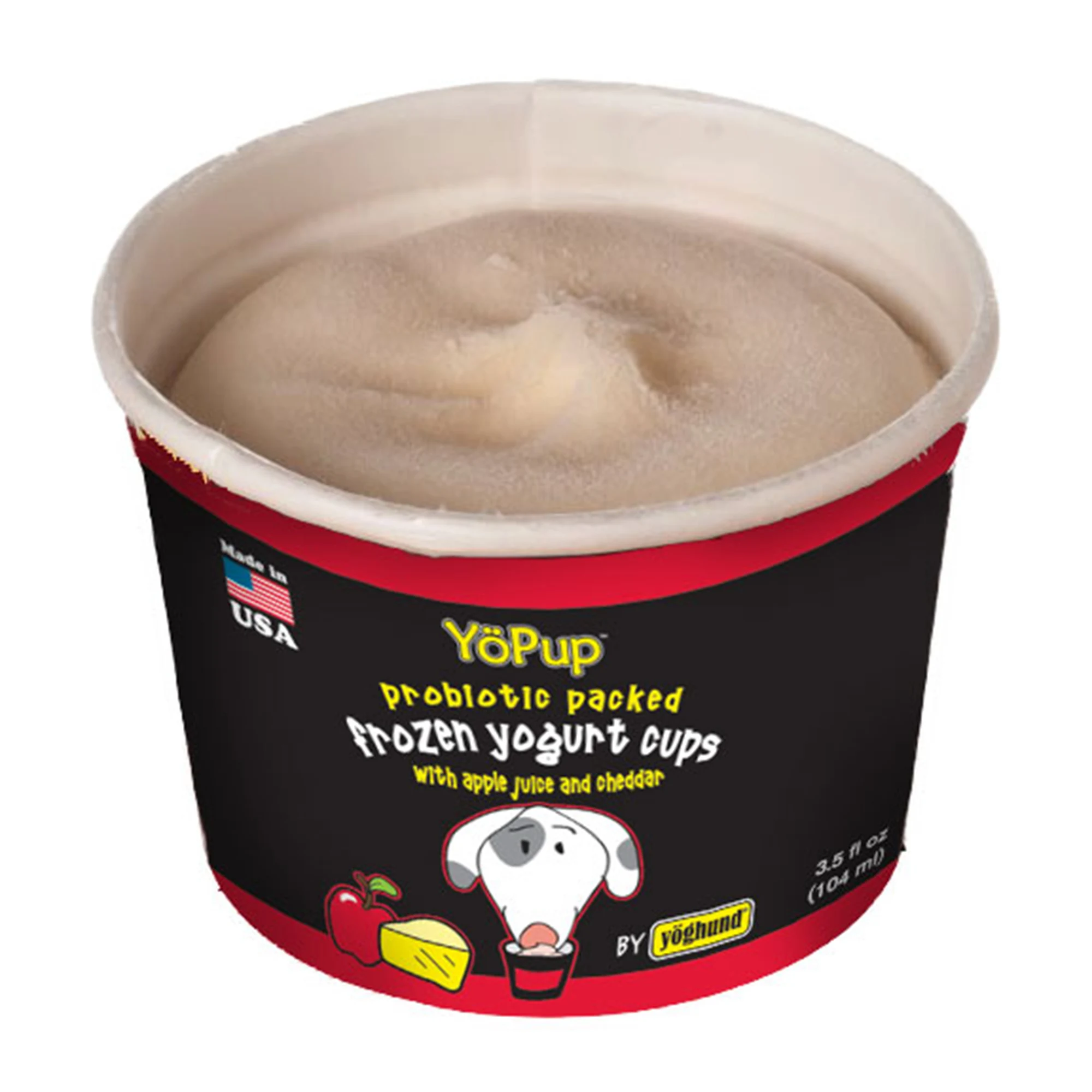 Yoghund YoPup Frozen Apple Cheddar Yogurt Cups for Dogs, fl