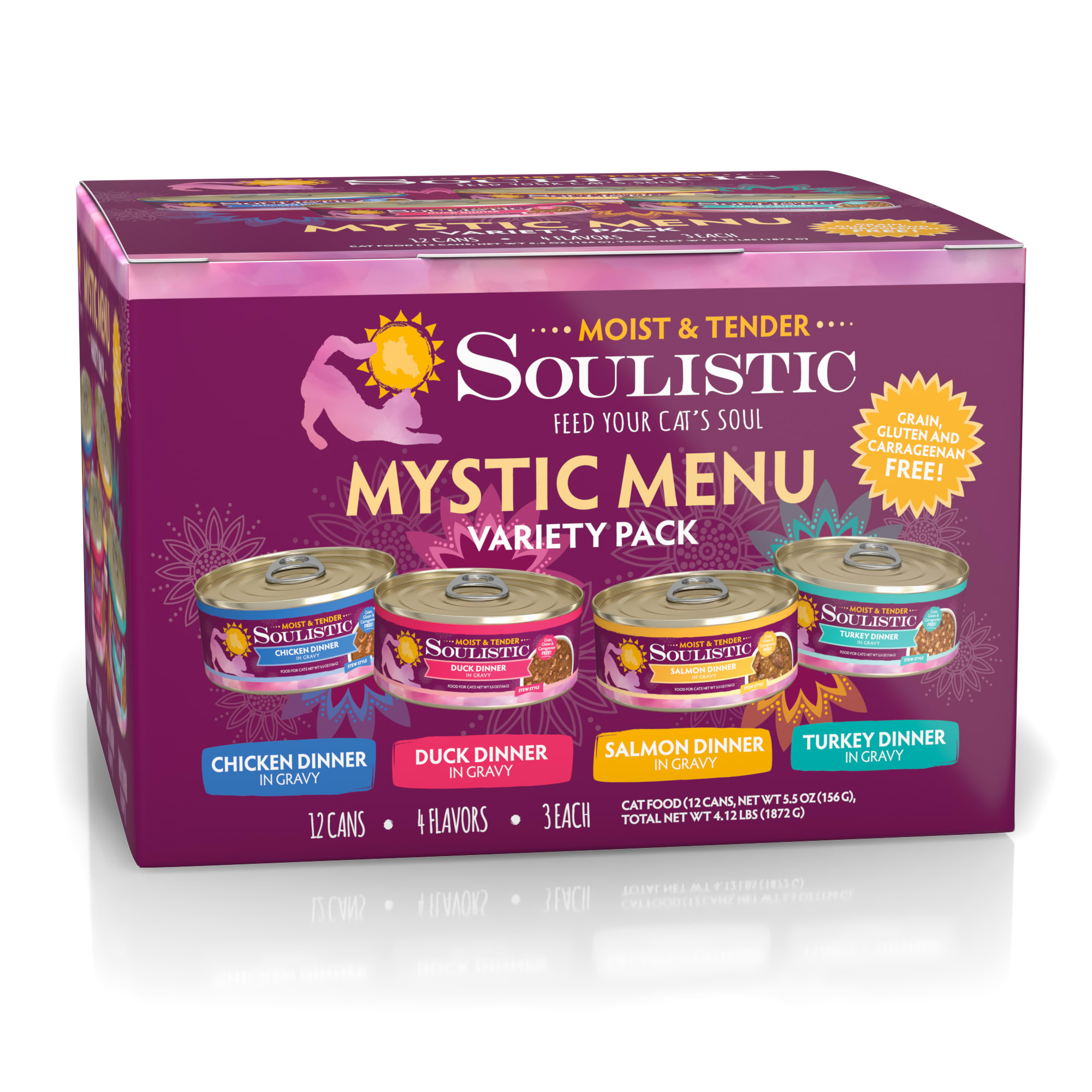 Soulistic Moist Tender Mystic Menu Variety Pack Wet Cat Food 3