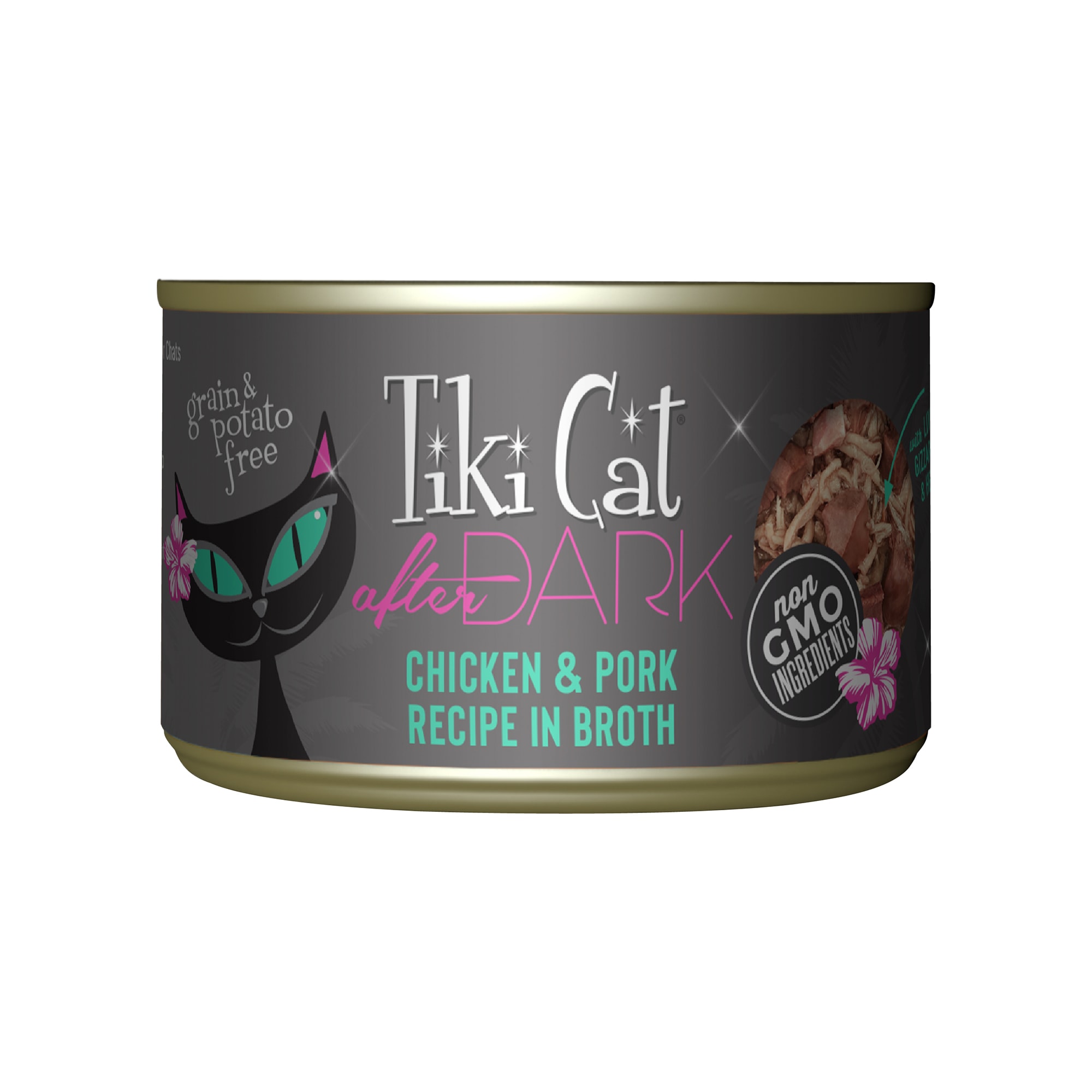 Tiki Cat After Dark Chicken & Pork Wet Food, 5.5 oz., Case of 8 Petco