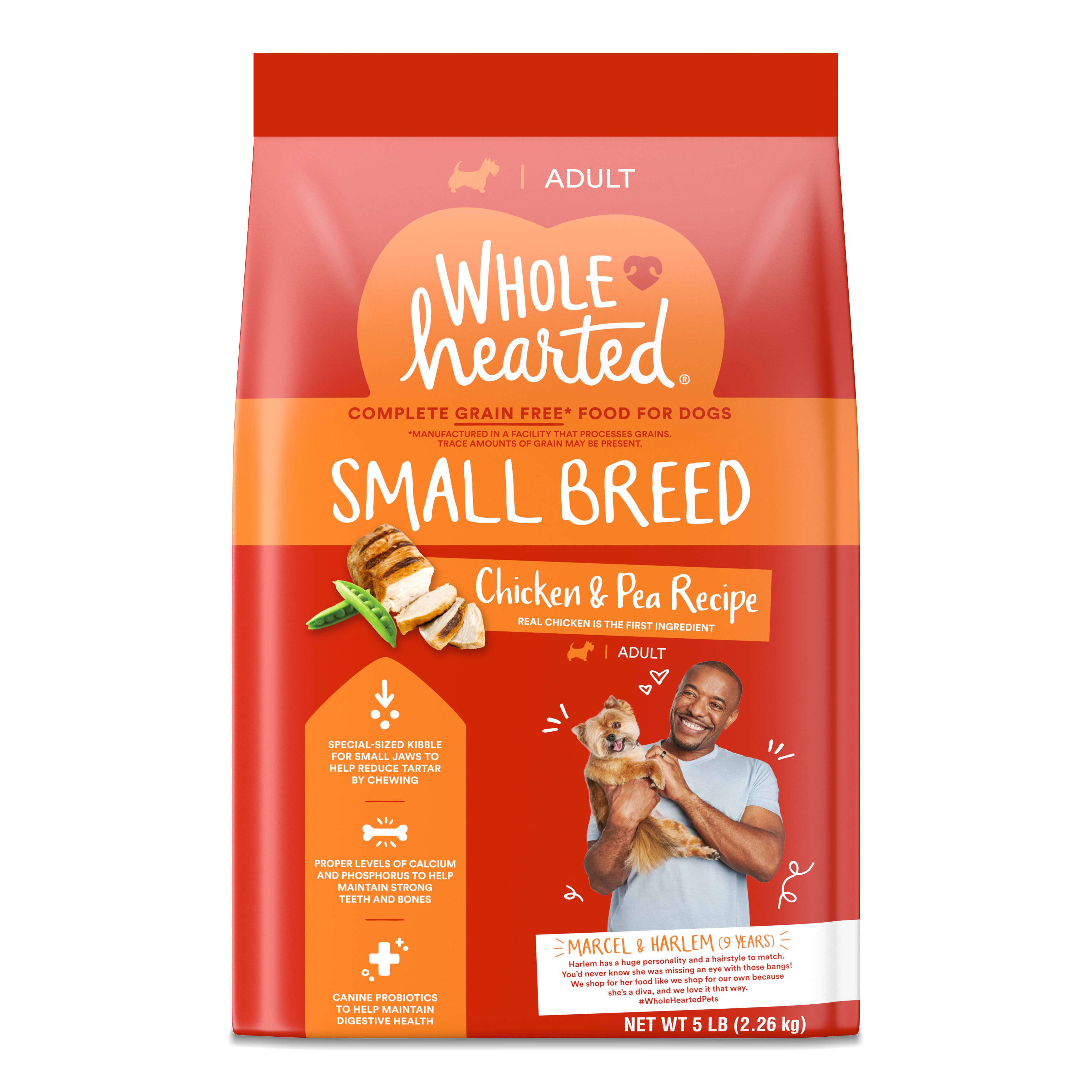 WholeHearted Grain Free Small Breed Chicken and Pea Recipe Adult