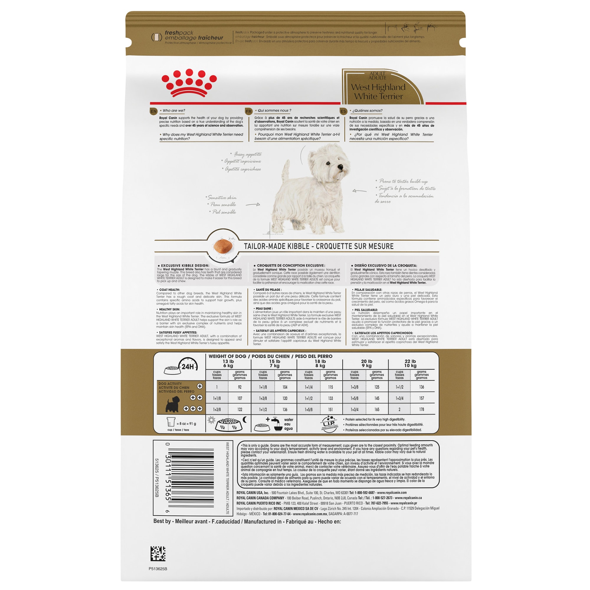 Best dry outlet food for westies