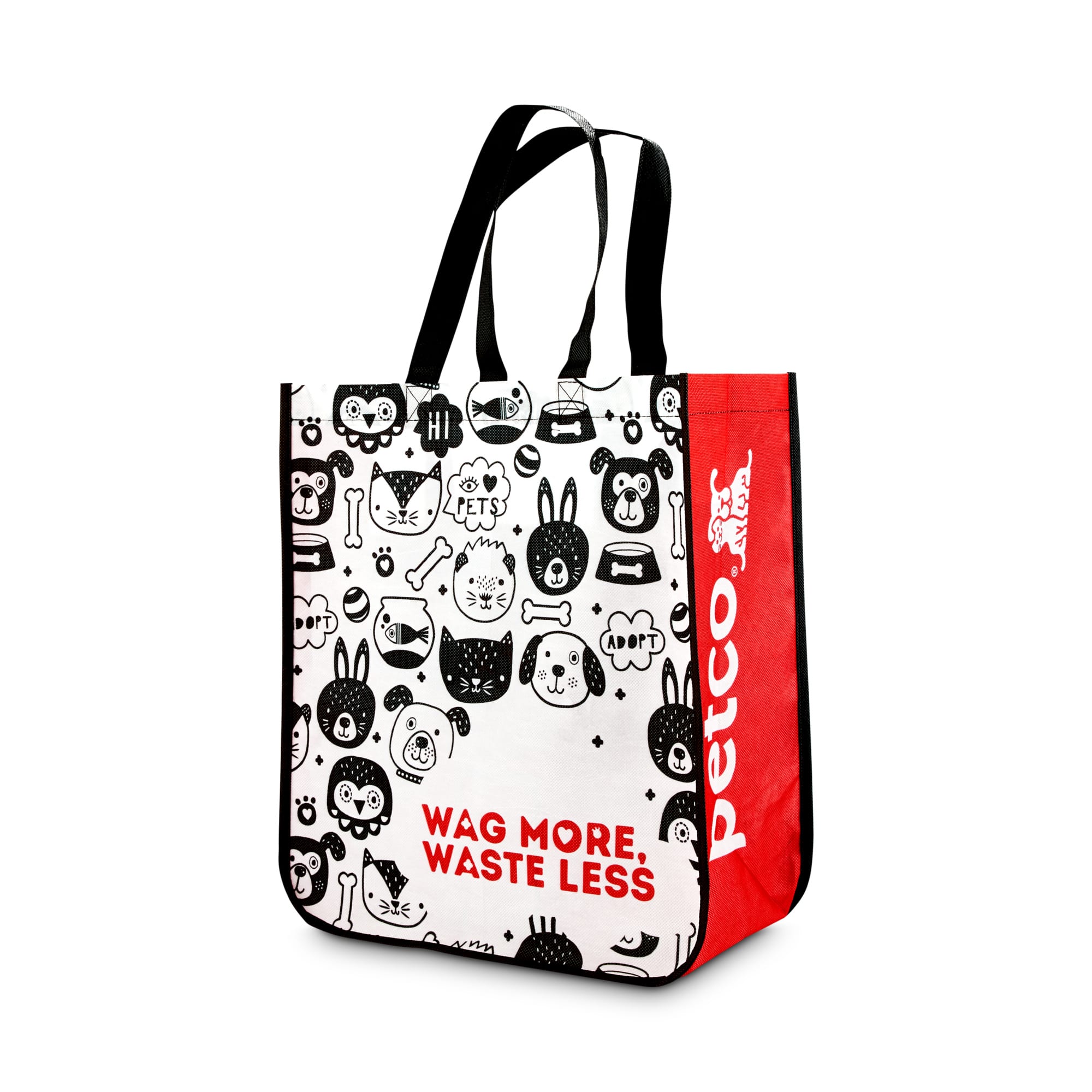 Doodle Print Tote Bag Reusable Shopping Bag Cotton Bag