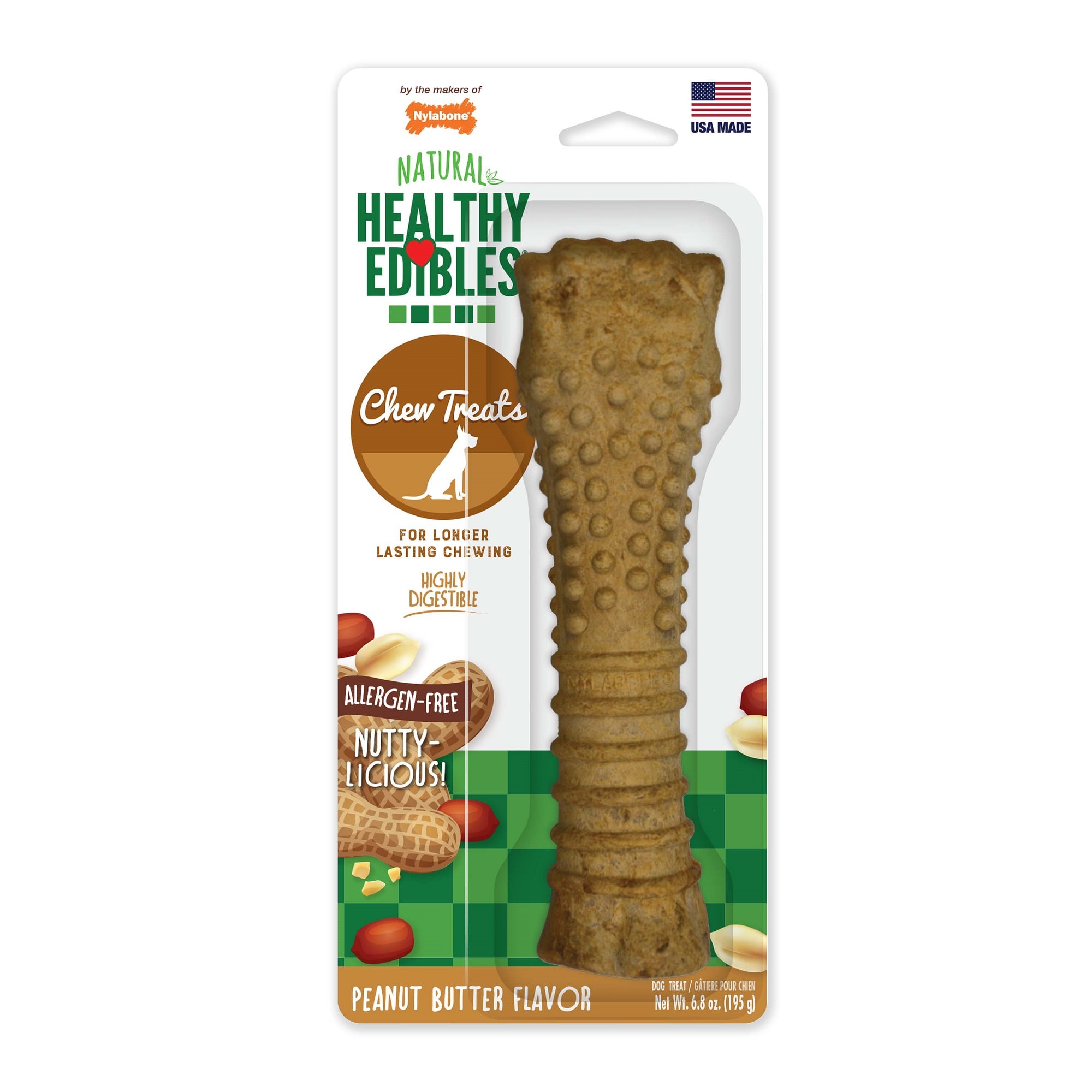 Healthy Edibles Peanut Butter Souper Dog Treat 6.8 oz Petco