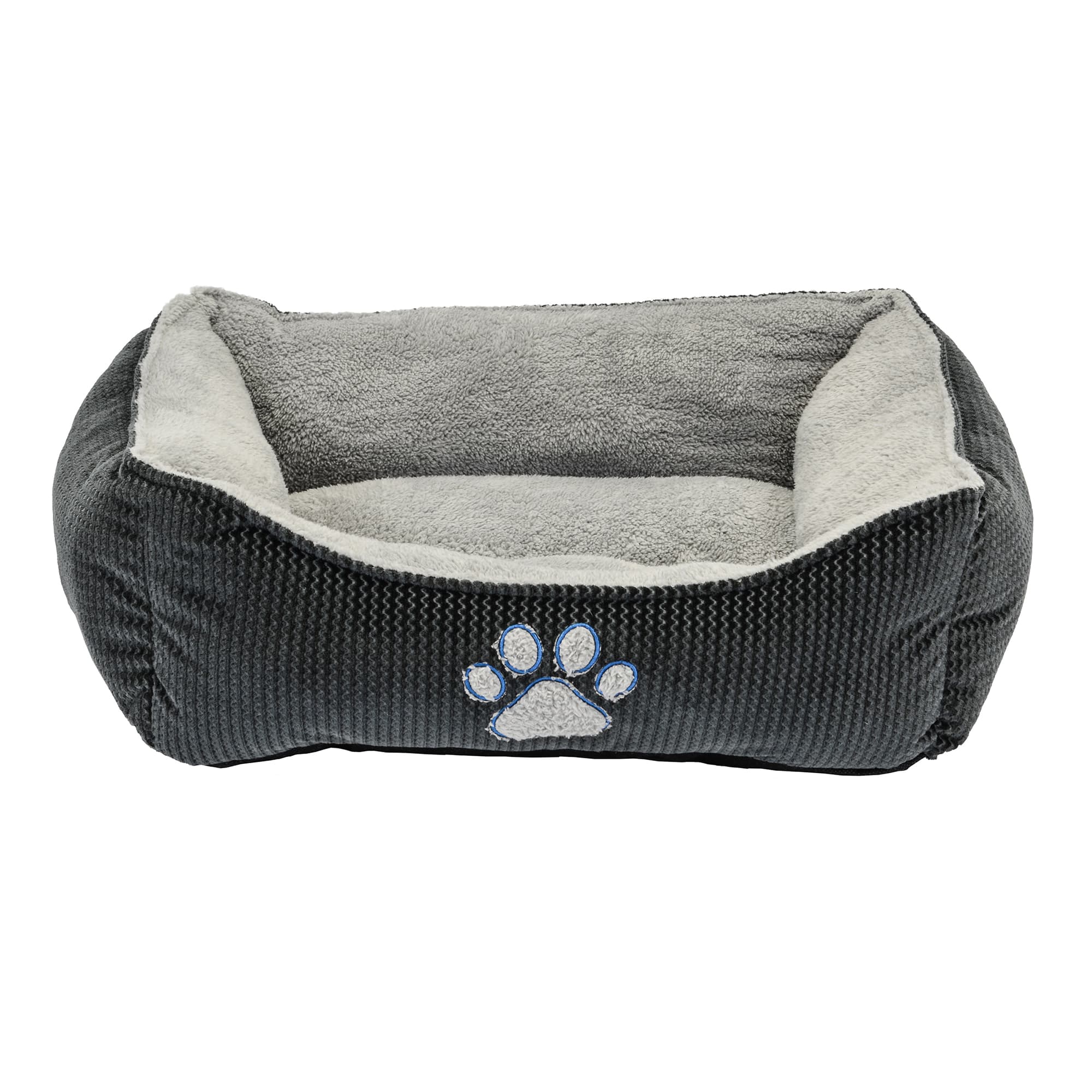 Dallas Manufacturing ZigZag Gray Box Dog Bed, 25" L X 21 ...