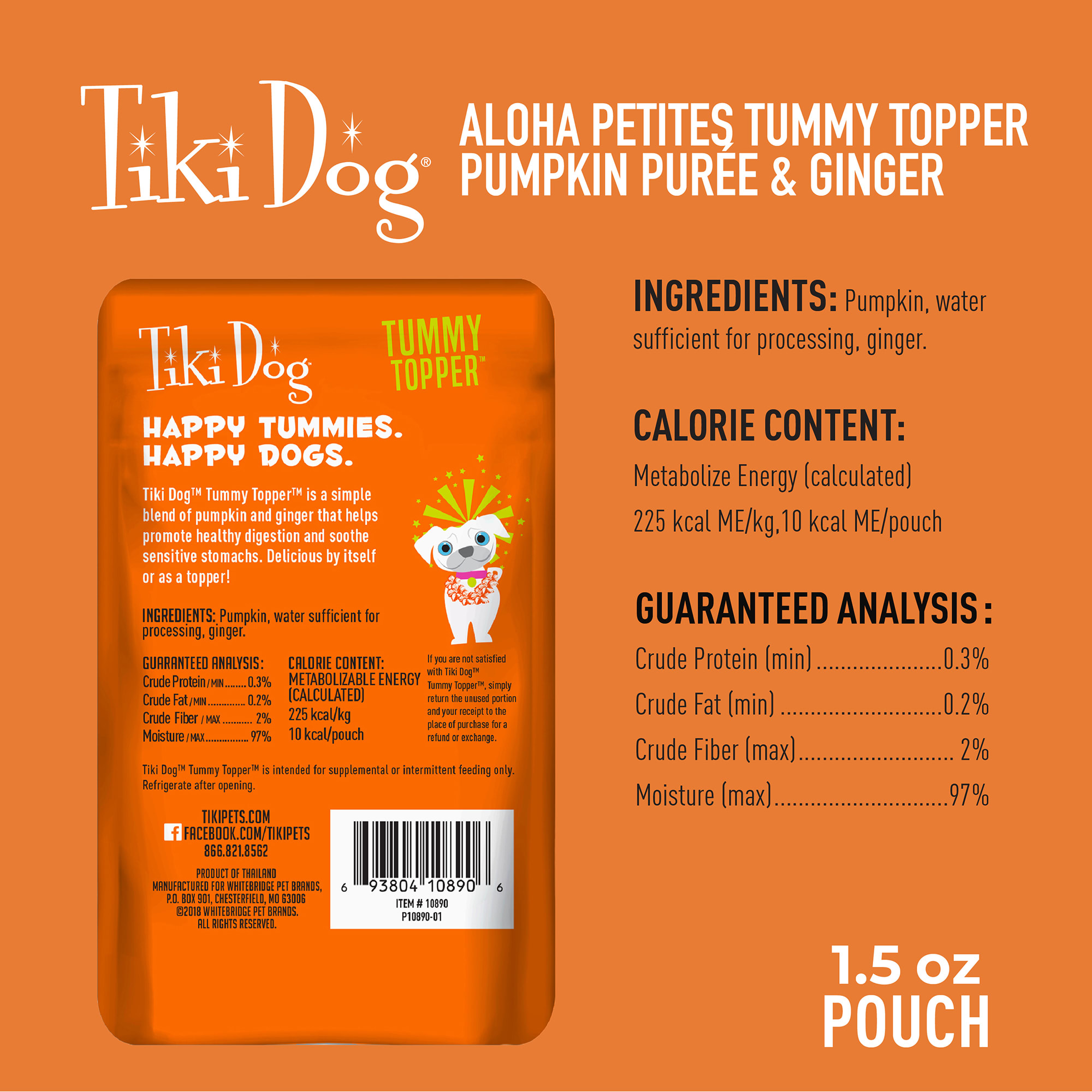 Tiki dog 2025 tummy topper