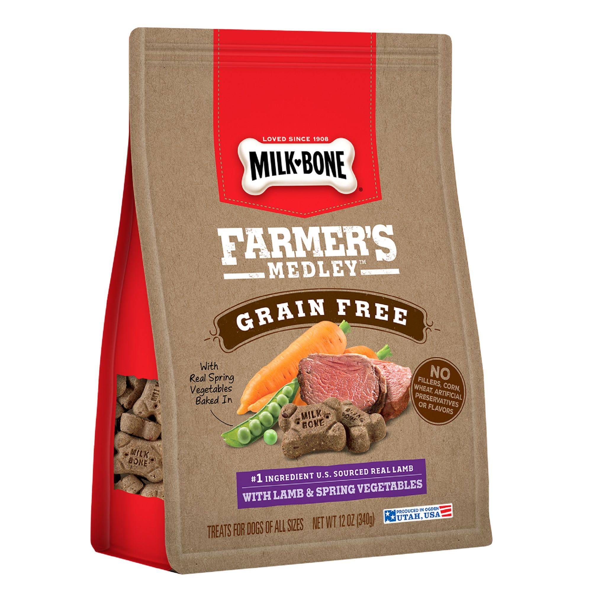 Milk-Bone Farmer's Medley Grain Free With Lamb & Spring Vegetables Dog