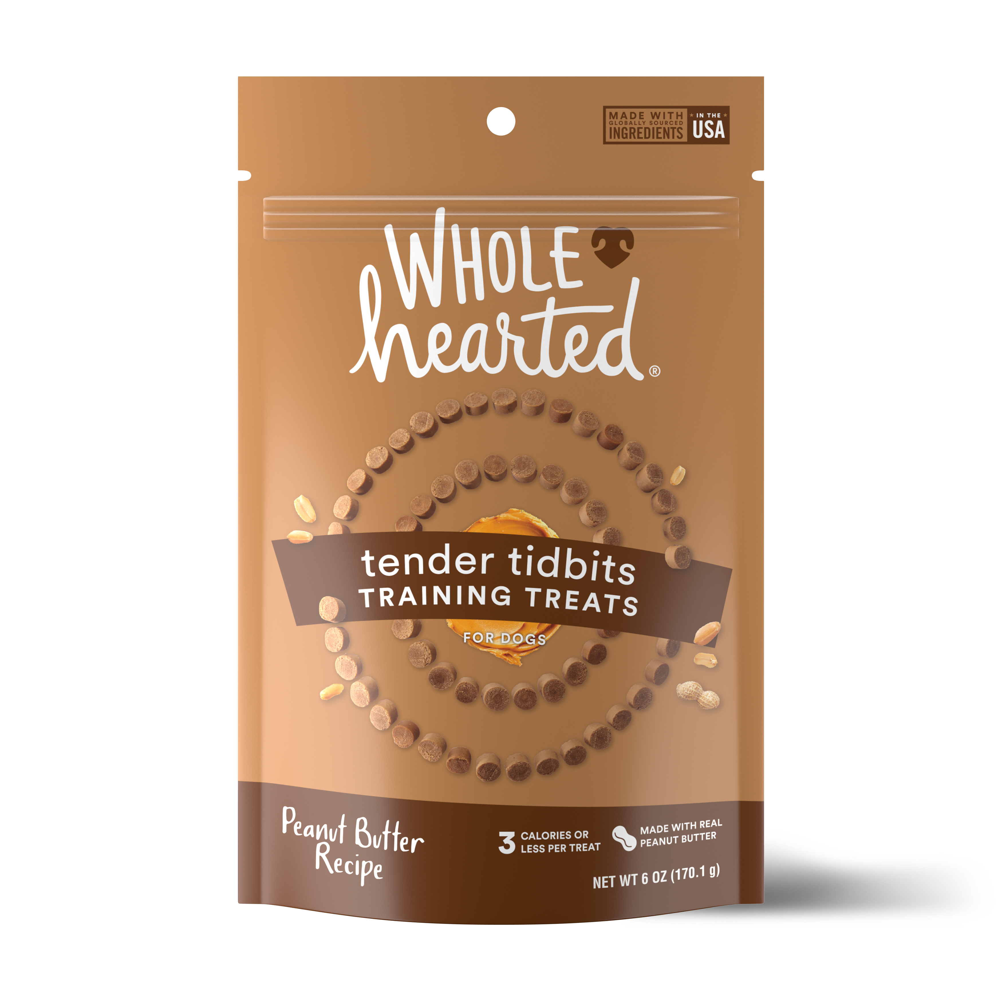 WholeHearted Grain Free Peanut Butter Training Dog Treats 16 oz