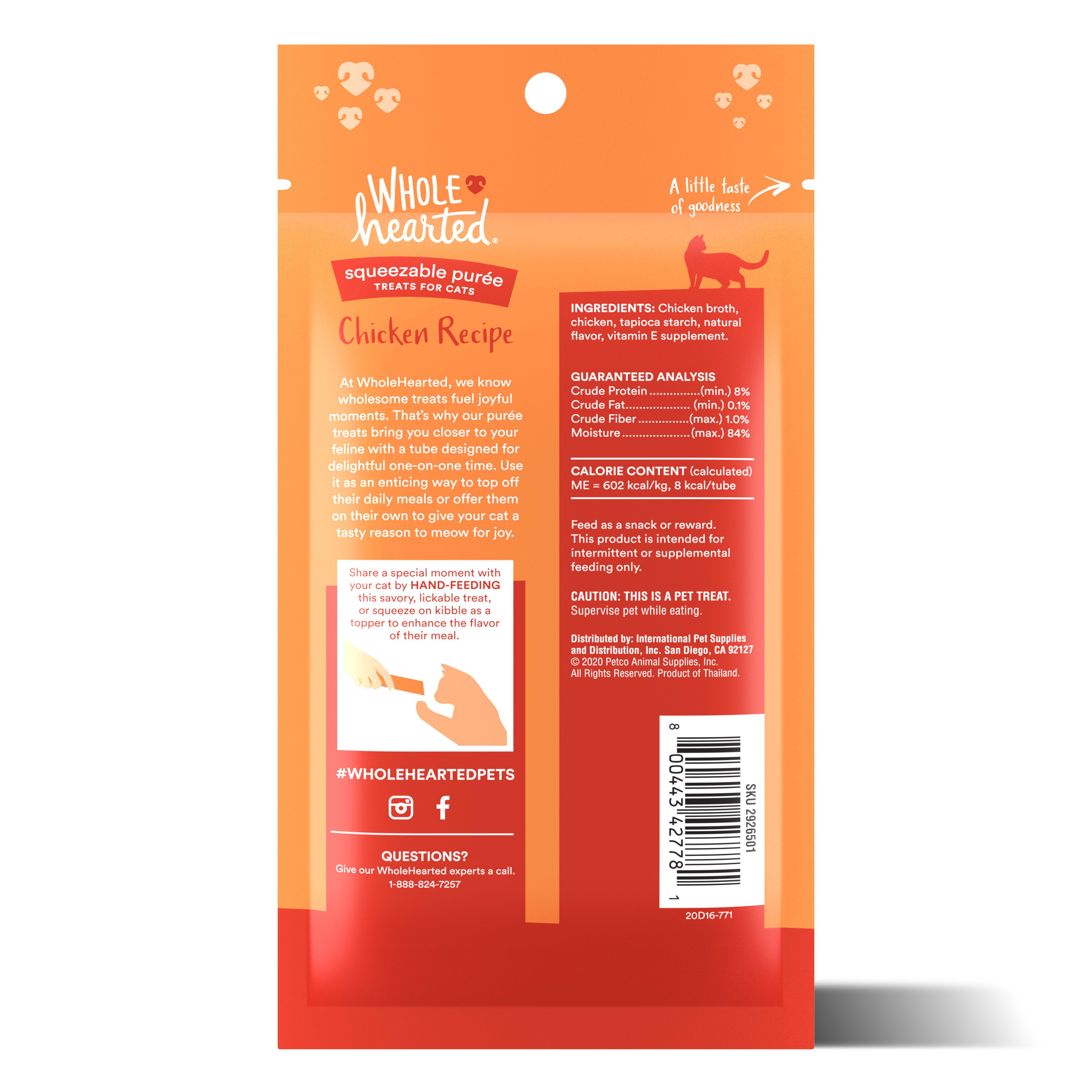 Wholehearted cat food clearance ingredients