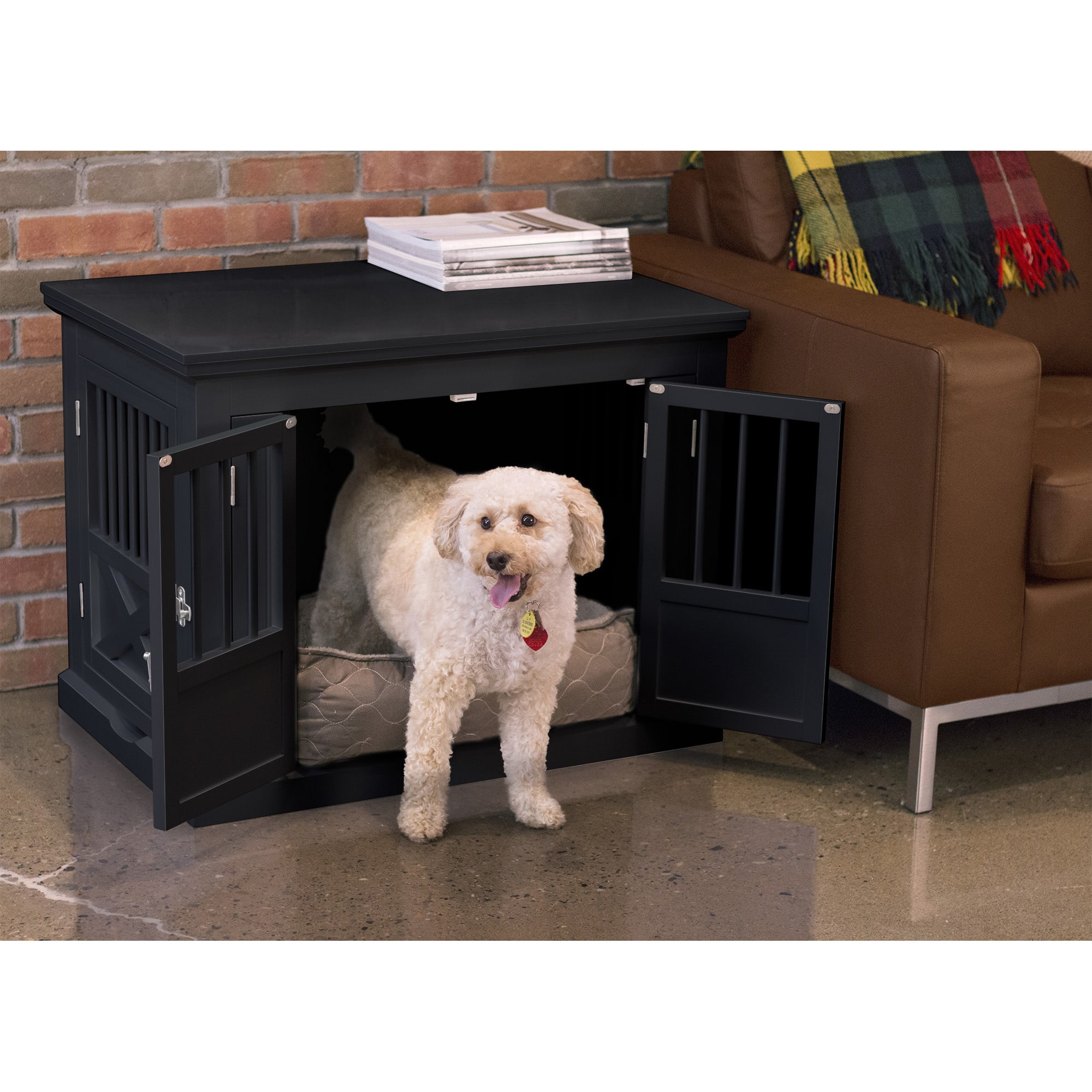 Zoovilla Triple Door Black Dog Crate 30.63