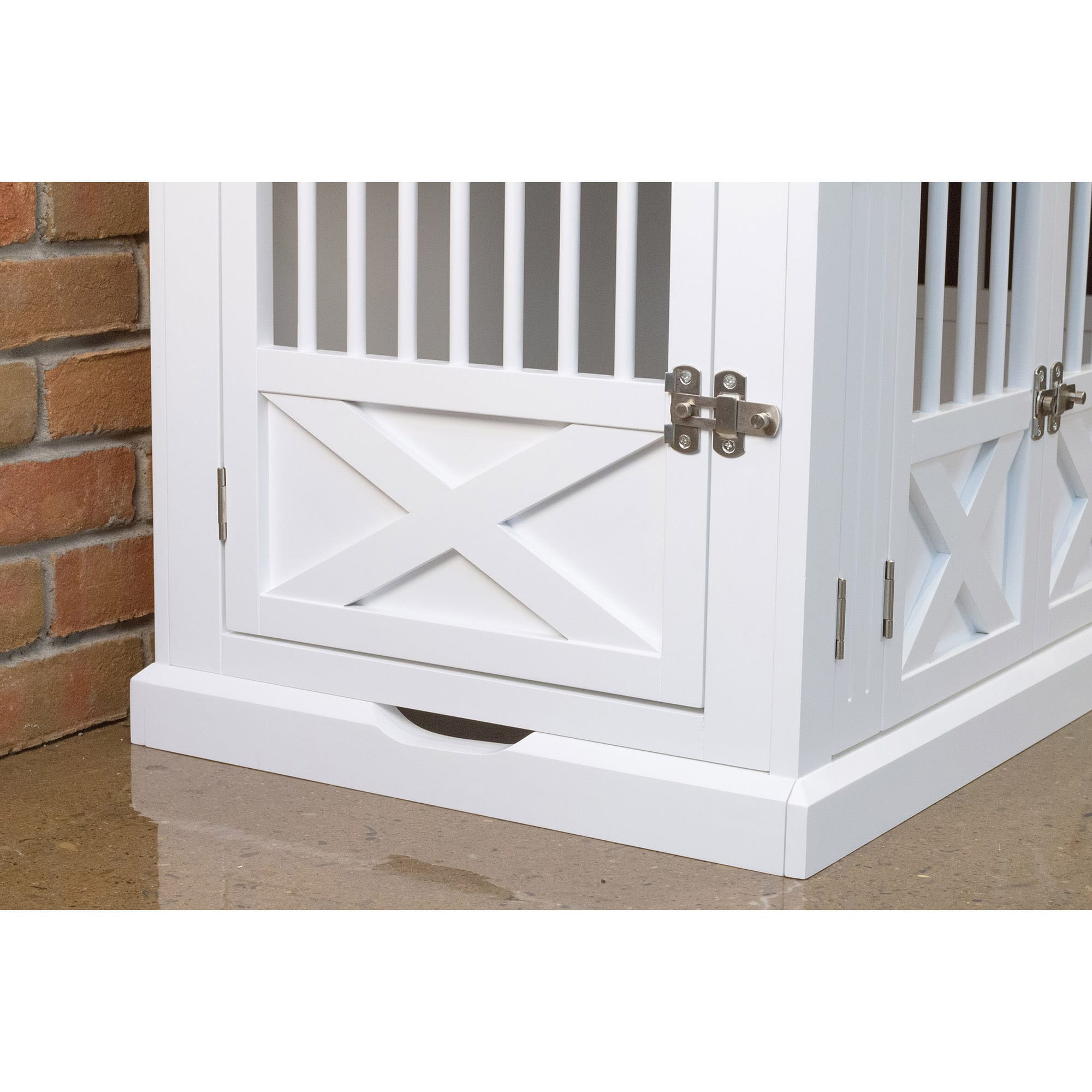 Merry products triple outlet door medium dog crate