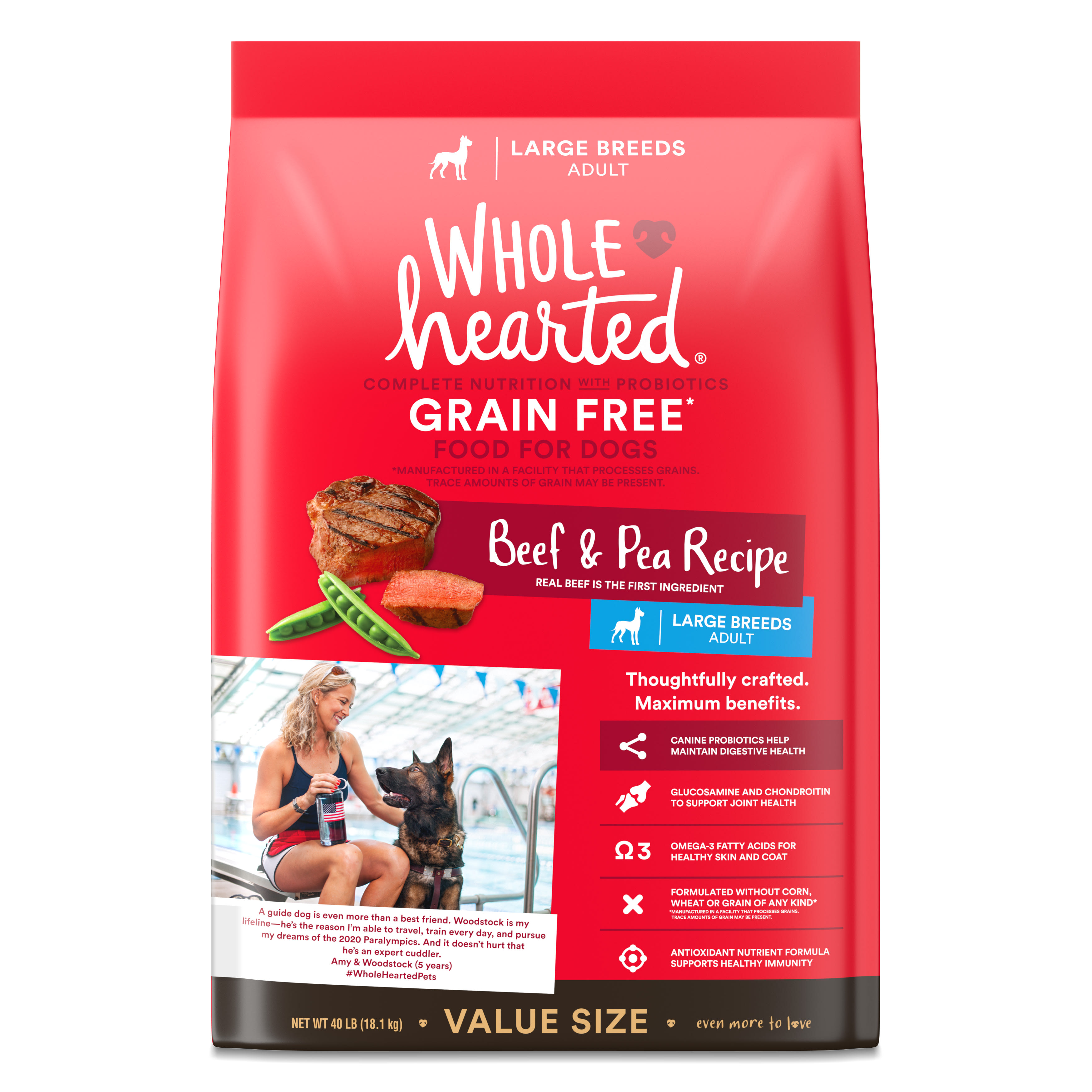 wholehearted large breed dog food