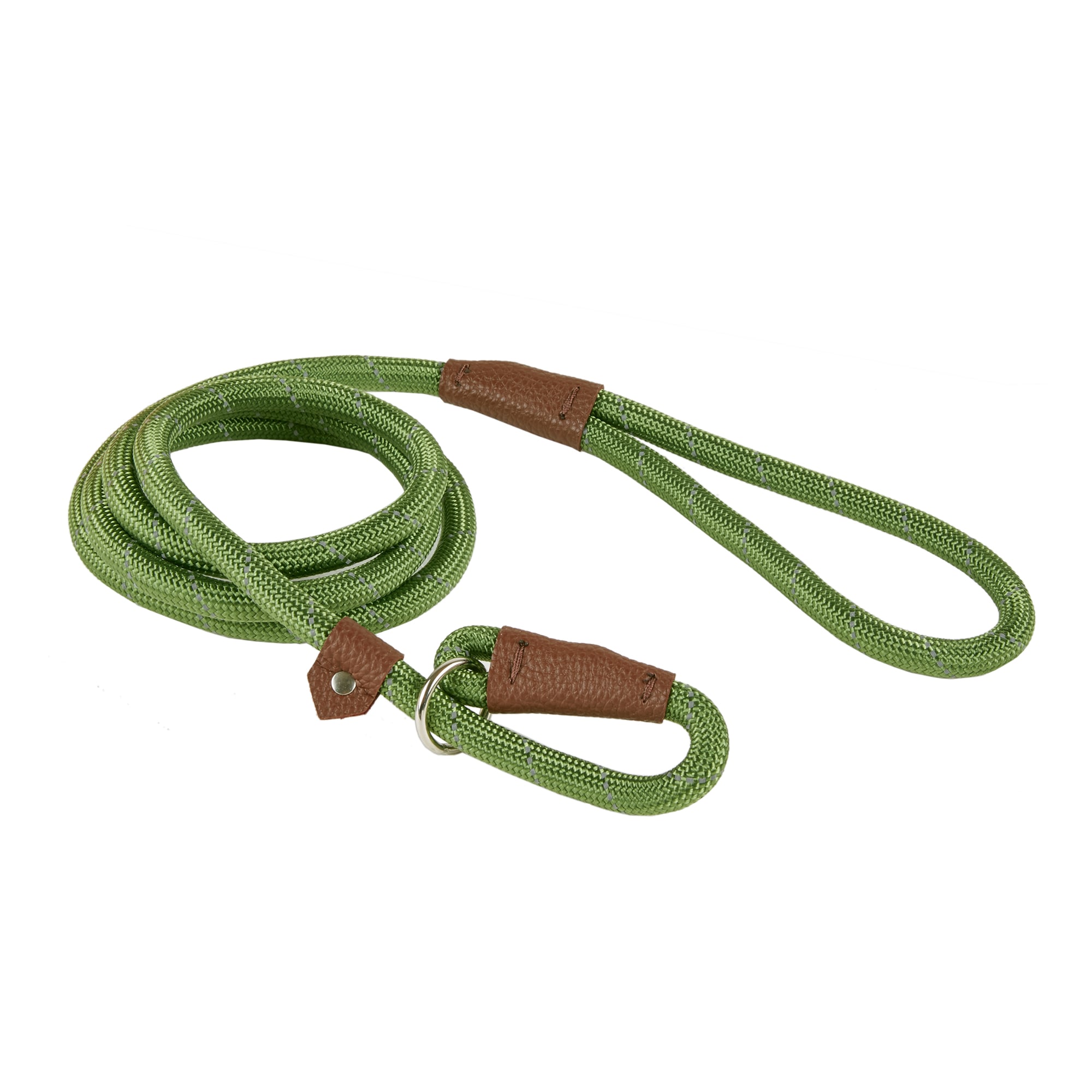 Track Tail Green Reflective Rope Dog Leash