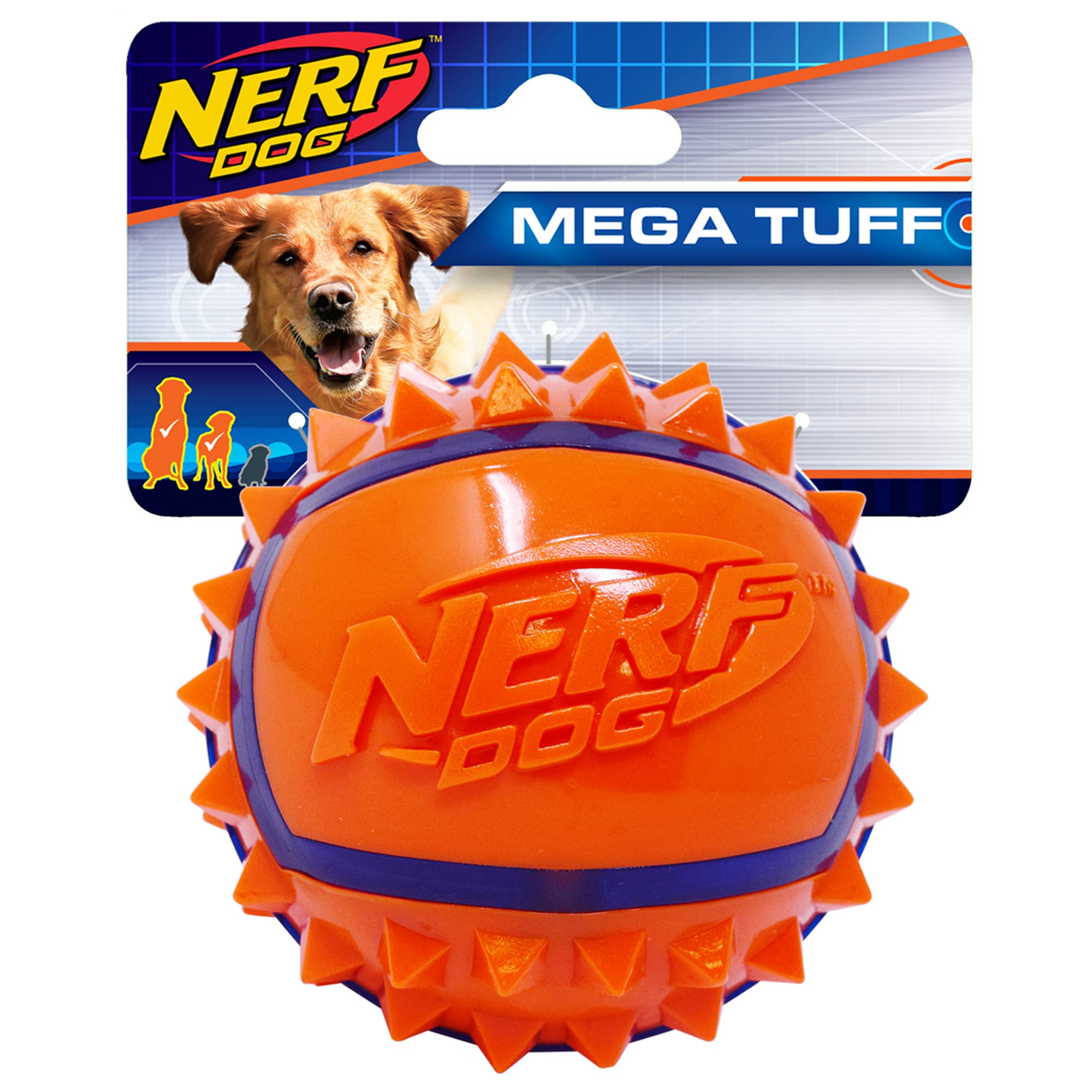 Nerf Dog Toy Ball Variety Pack for Medium & Large Dogs, 10 Pack