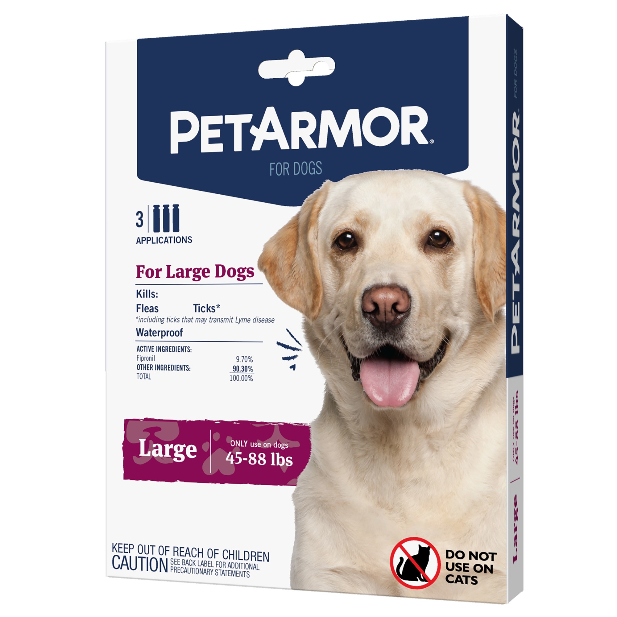 PetArmor Flea Tick Squeeze for Dogs 45 to 88 lbs Pack of 3