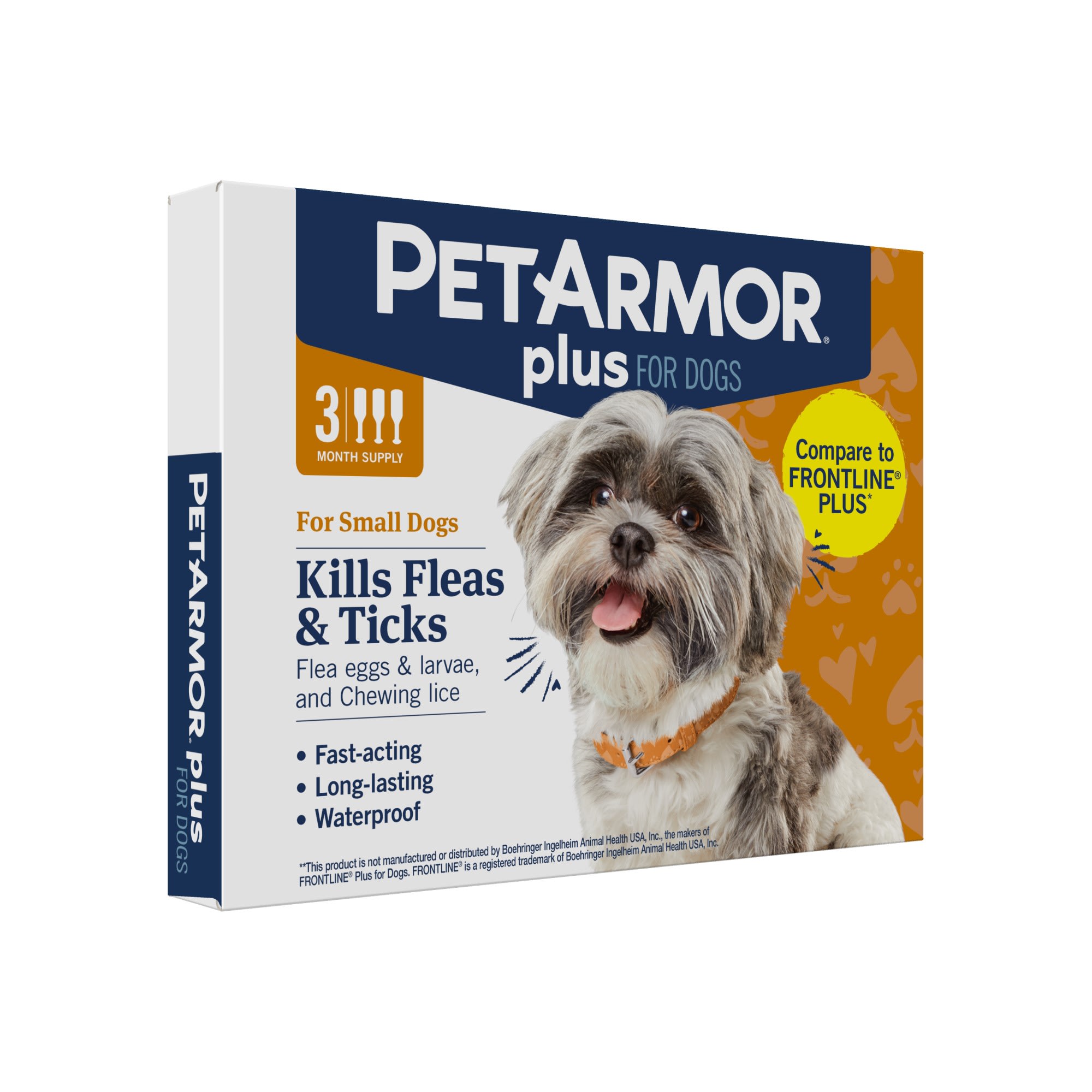 PetArmor Plus Flea Tick Squeeze On Dog 5 22 lbs. Pack of 6 Petco