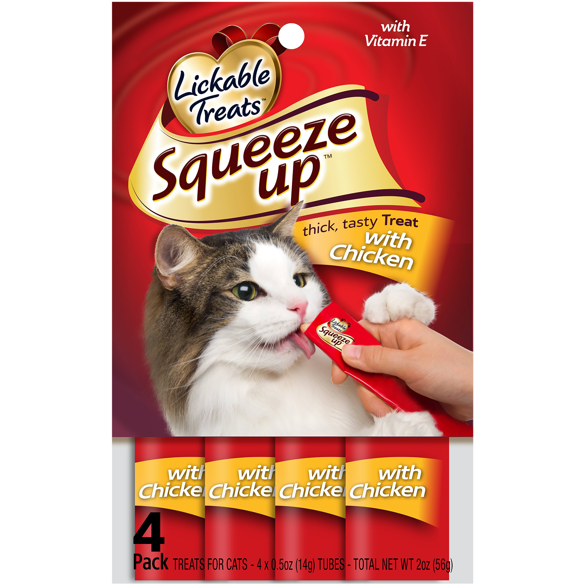 Lickable Treats Squeeze Up Chicken for Cats, 2 oz. Petco