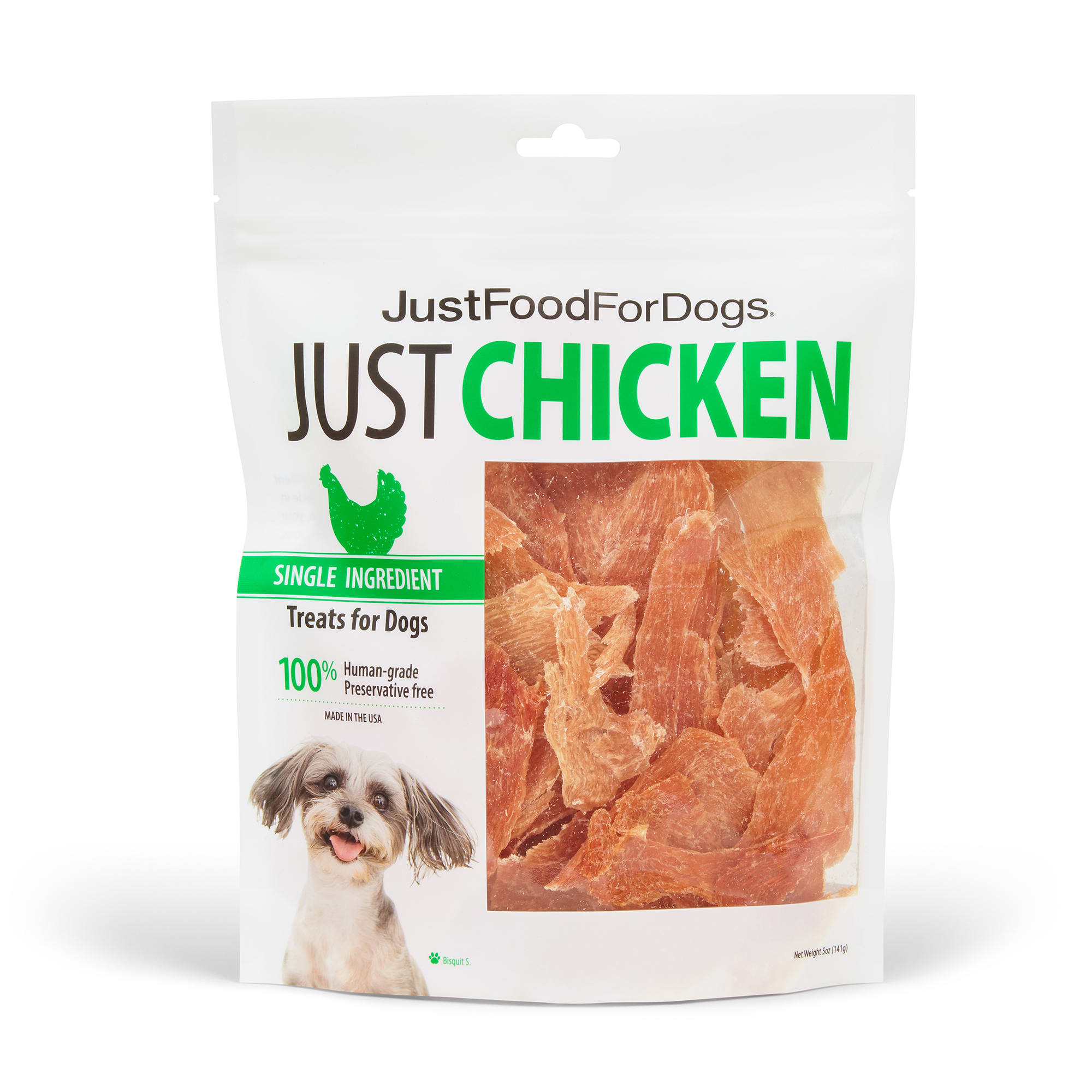 JustFoodForDogs Snacks Chicken Breast Dog Treats 18 oz