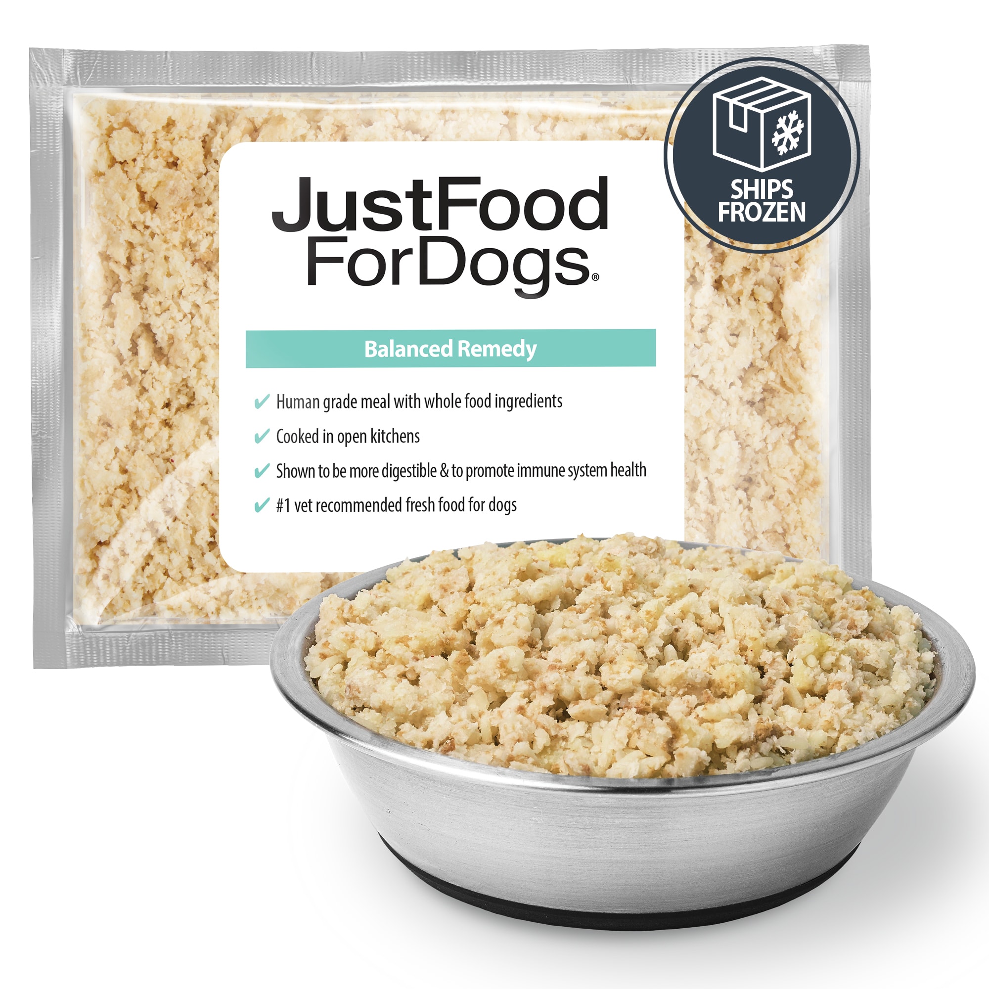 JustFoodForDogs Diets Balanced Remedy Frozen Dog Food 18 oz. Petco