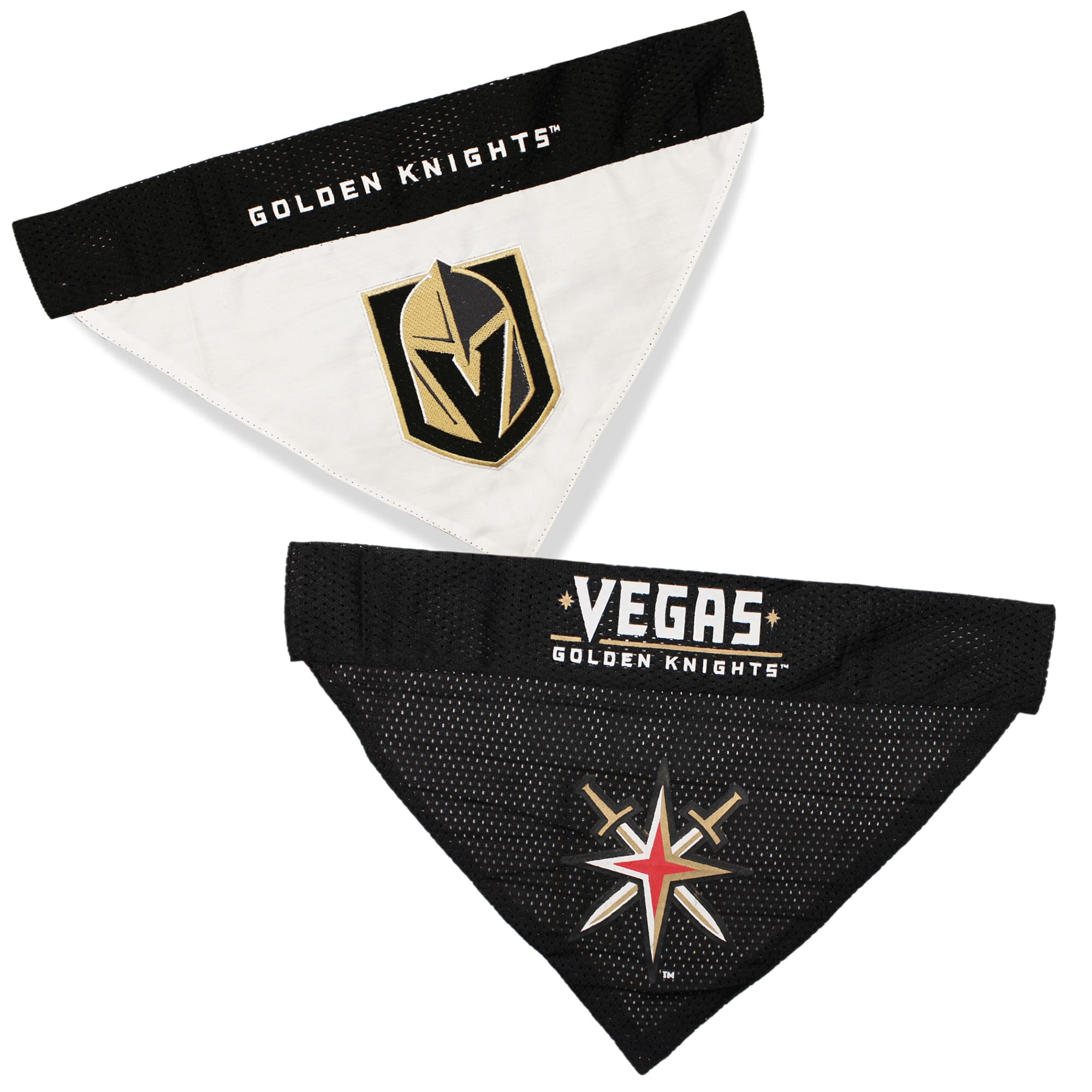 Pets First Vegas Golden Knights Reversible Dog Bandana Small Medium Petco