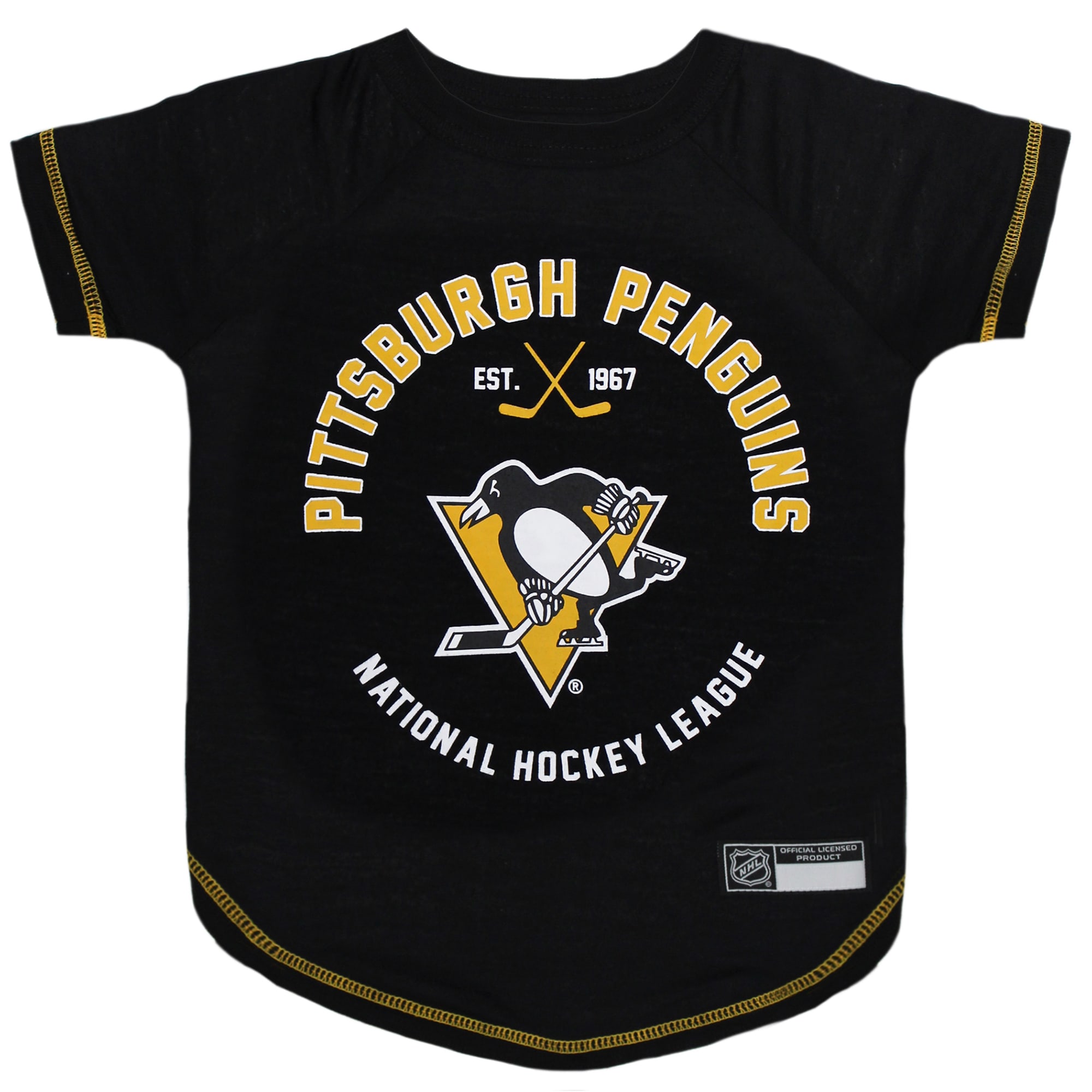 Old Time Hockey Apparel Kids Large Pittsburgh Penguins White T Shirt.