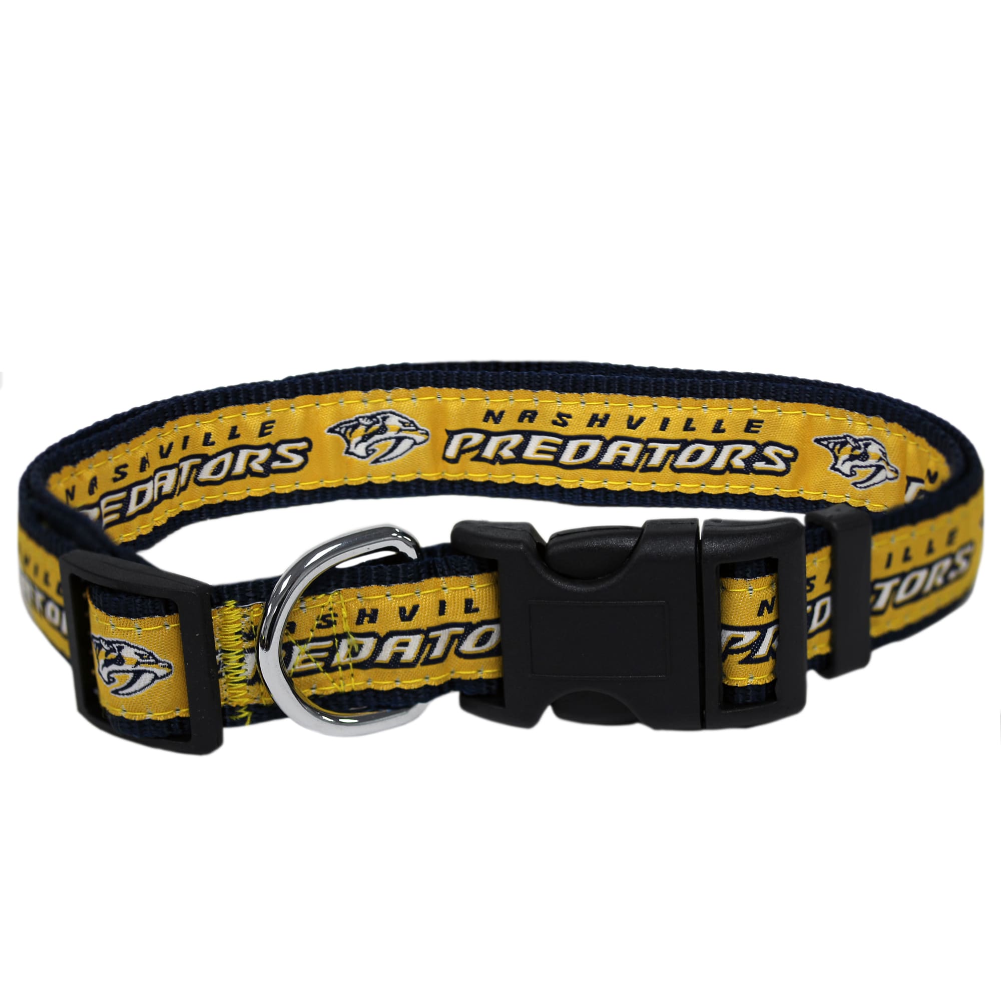 Pets First Nashville Predators Dog Collar, Medium | Petco